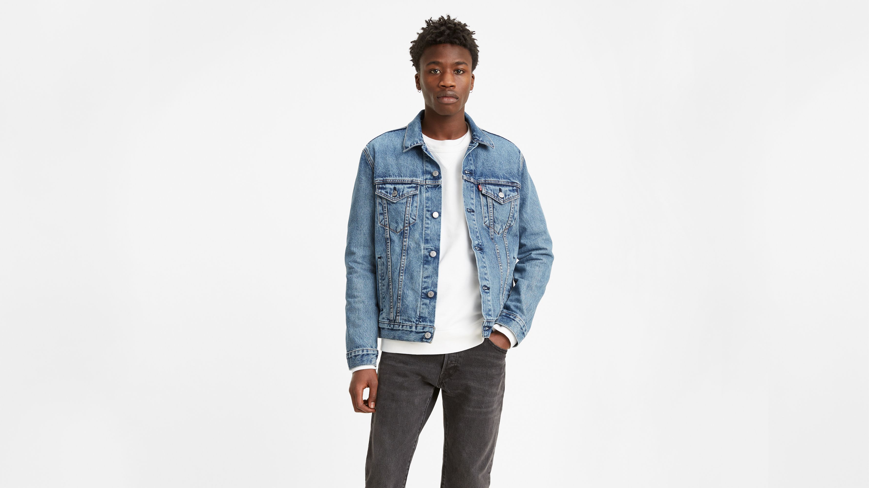 Denim Bay Men's Tie Dye Denim Jacket