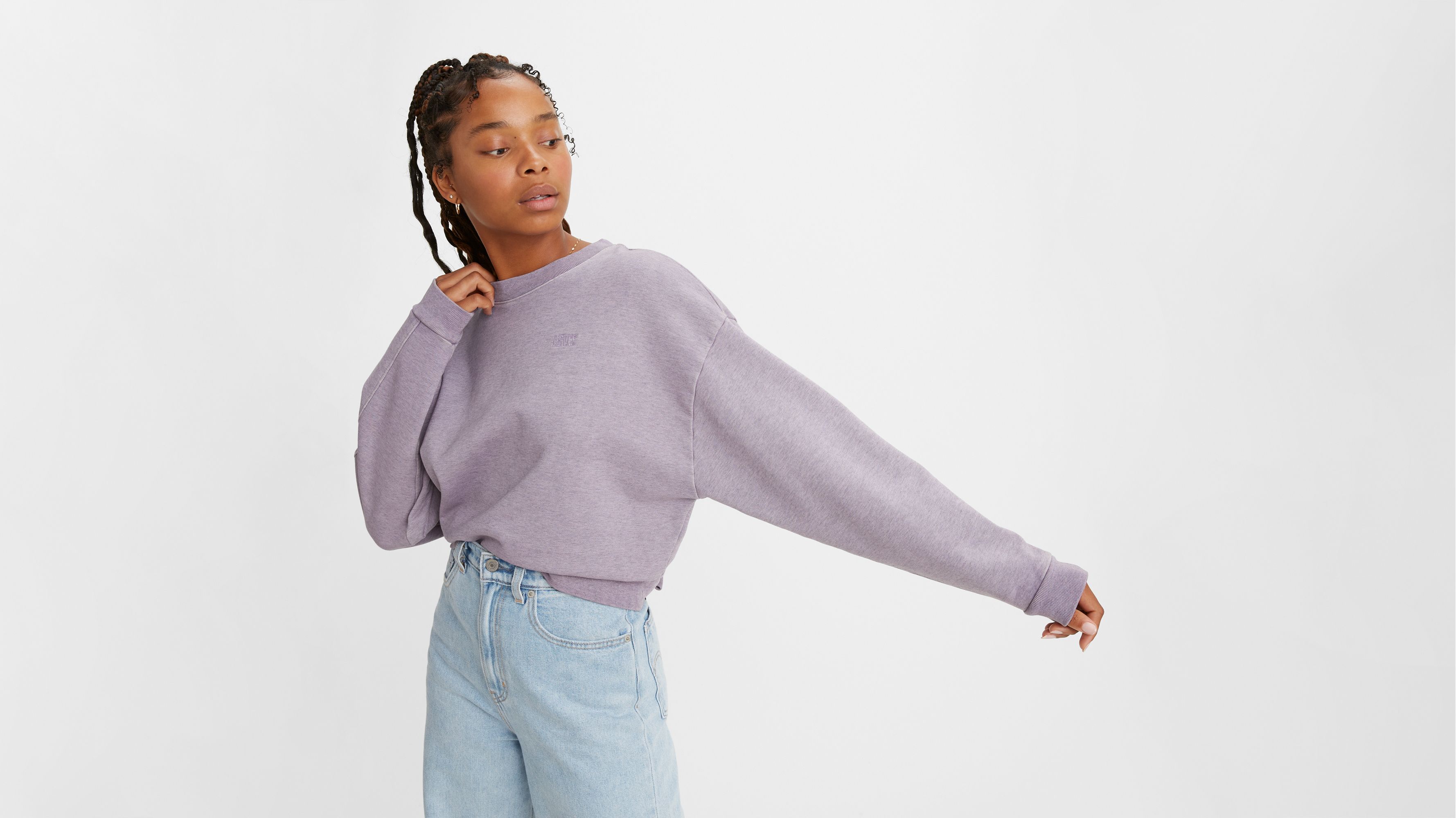 Levi's diana cheap striped crewneck sweatshirt