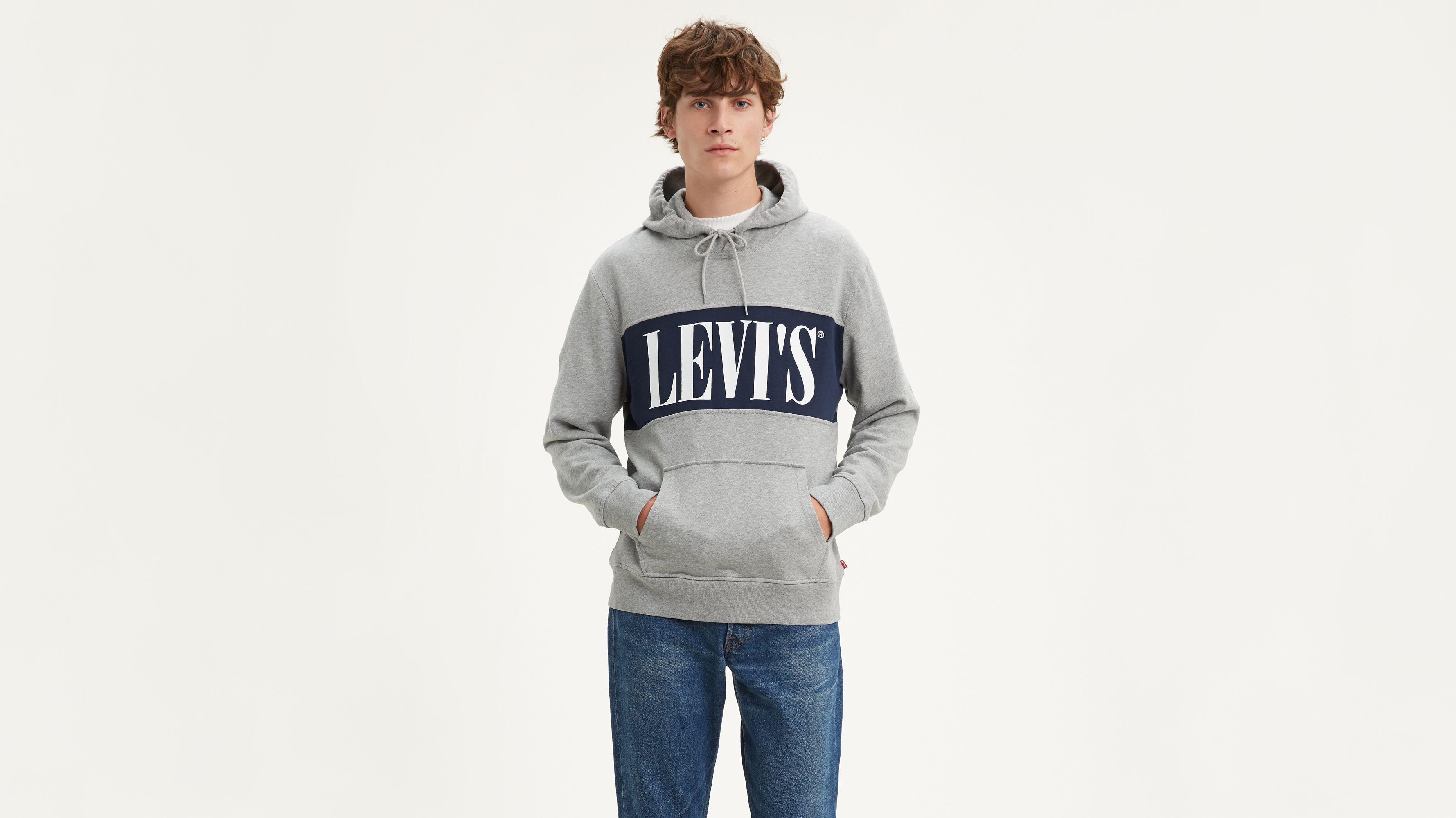 levi's hoodie colorblock