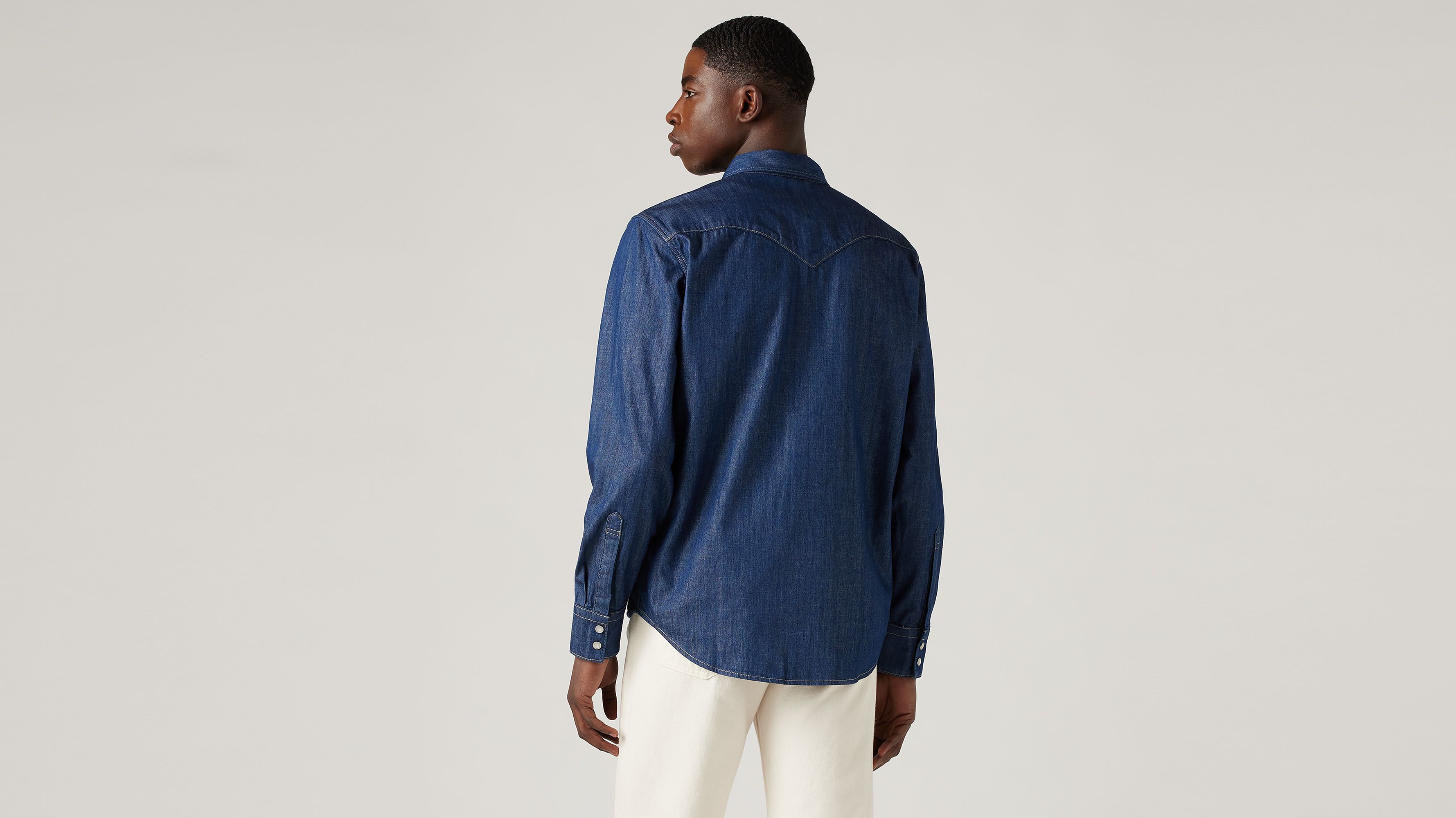 Barstow Western Standard Fit Shirt - Blue | Levi's® XK