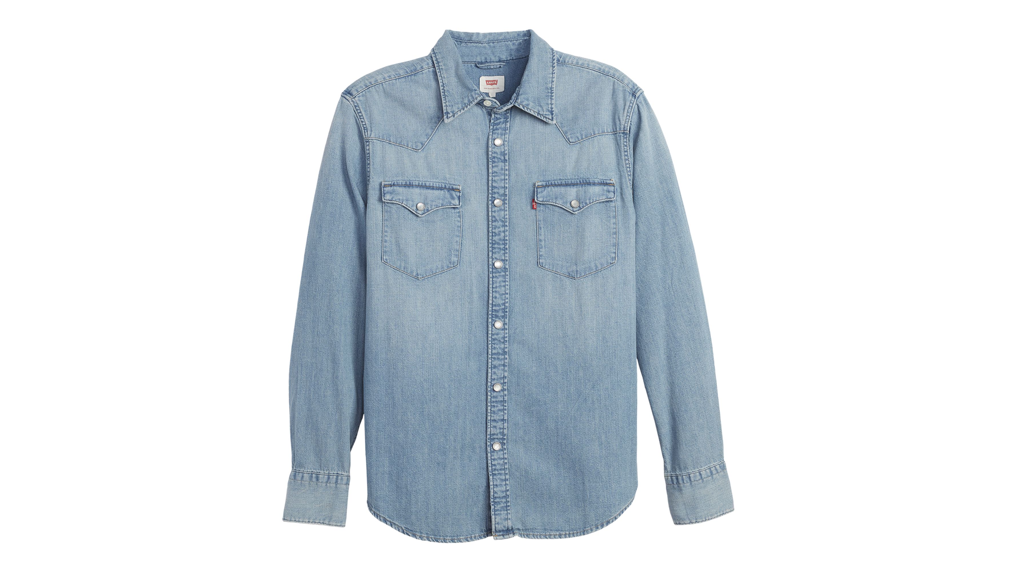 Levi's men's barstow sale western denim shirt