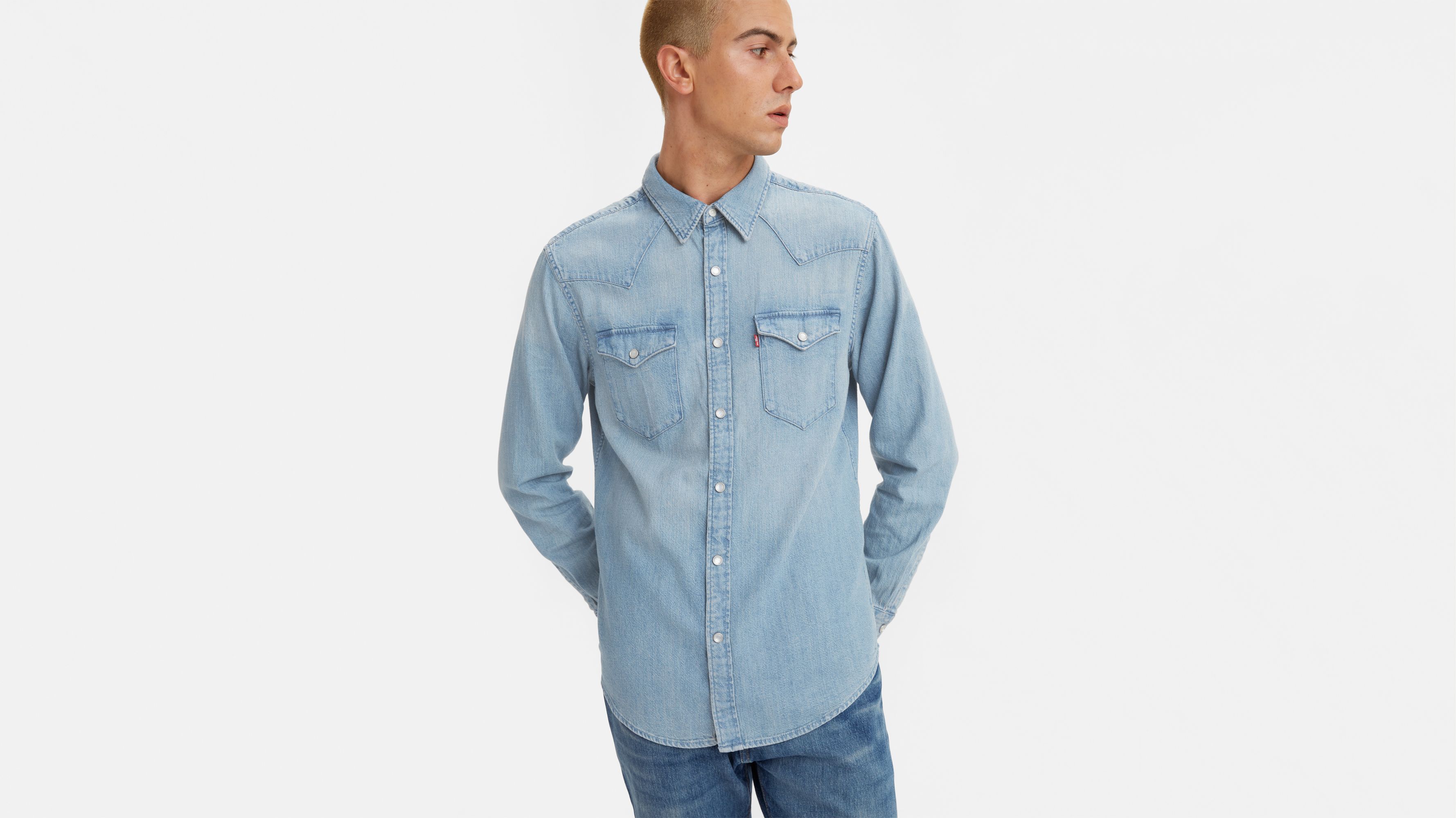 Stone Garment-Dyed Denim Western Shirt – The Helm Clothing