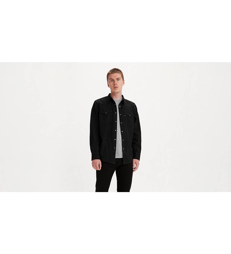 Barstow Western Standard Fit Shirt - Black | Levi's® IE