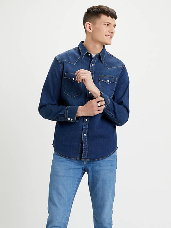 Barstow Western Standard Fit Shirt - Blue | Levi's® CH