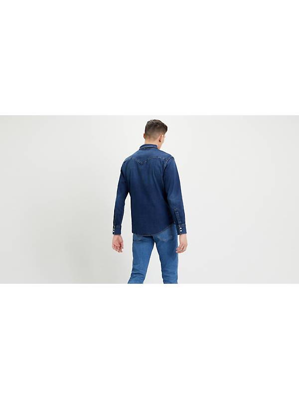 Barstow Western Standard Fit Shirt - Blue | Levi's® IE