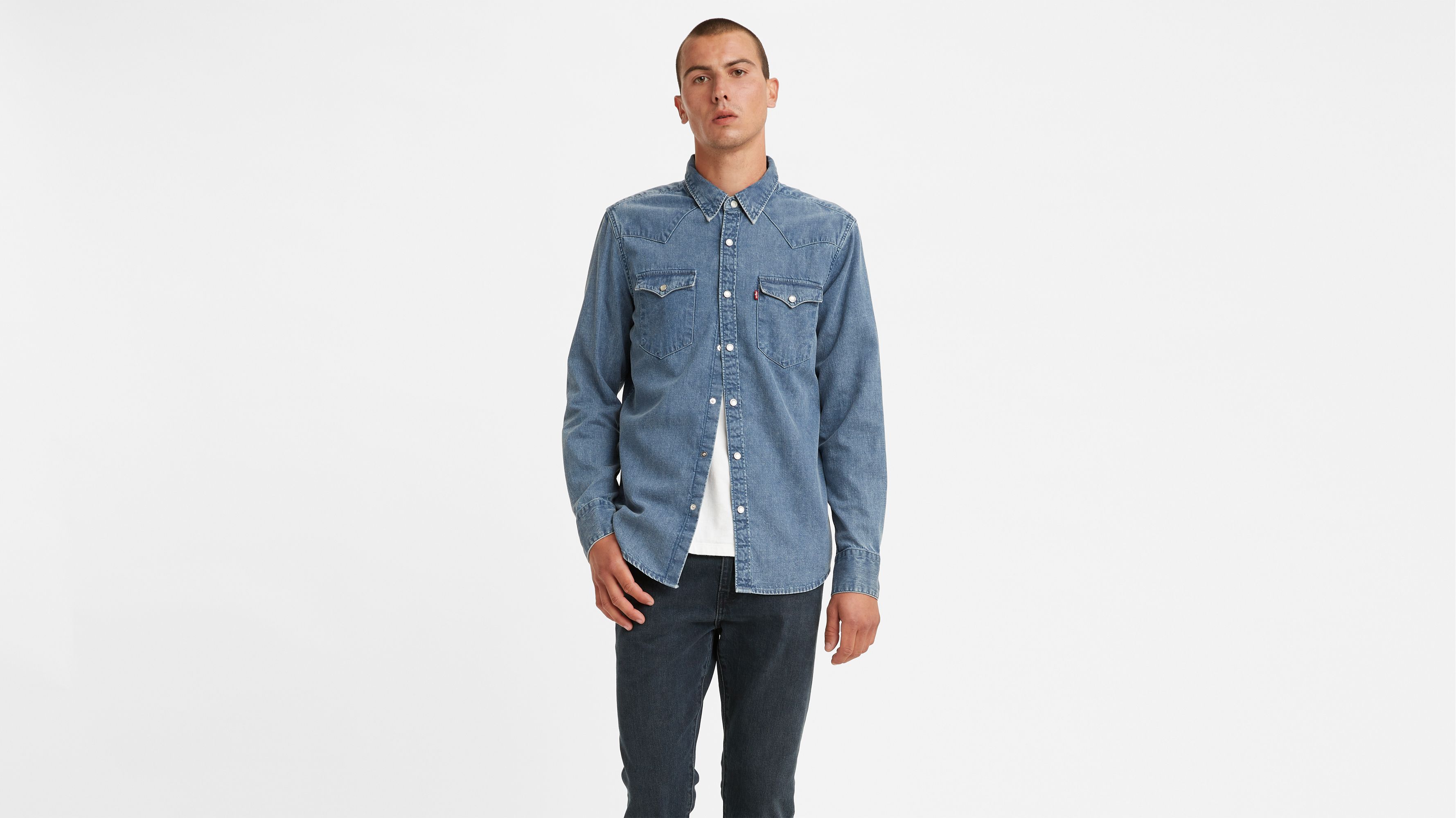 levis barstow western denim shirt