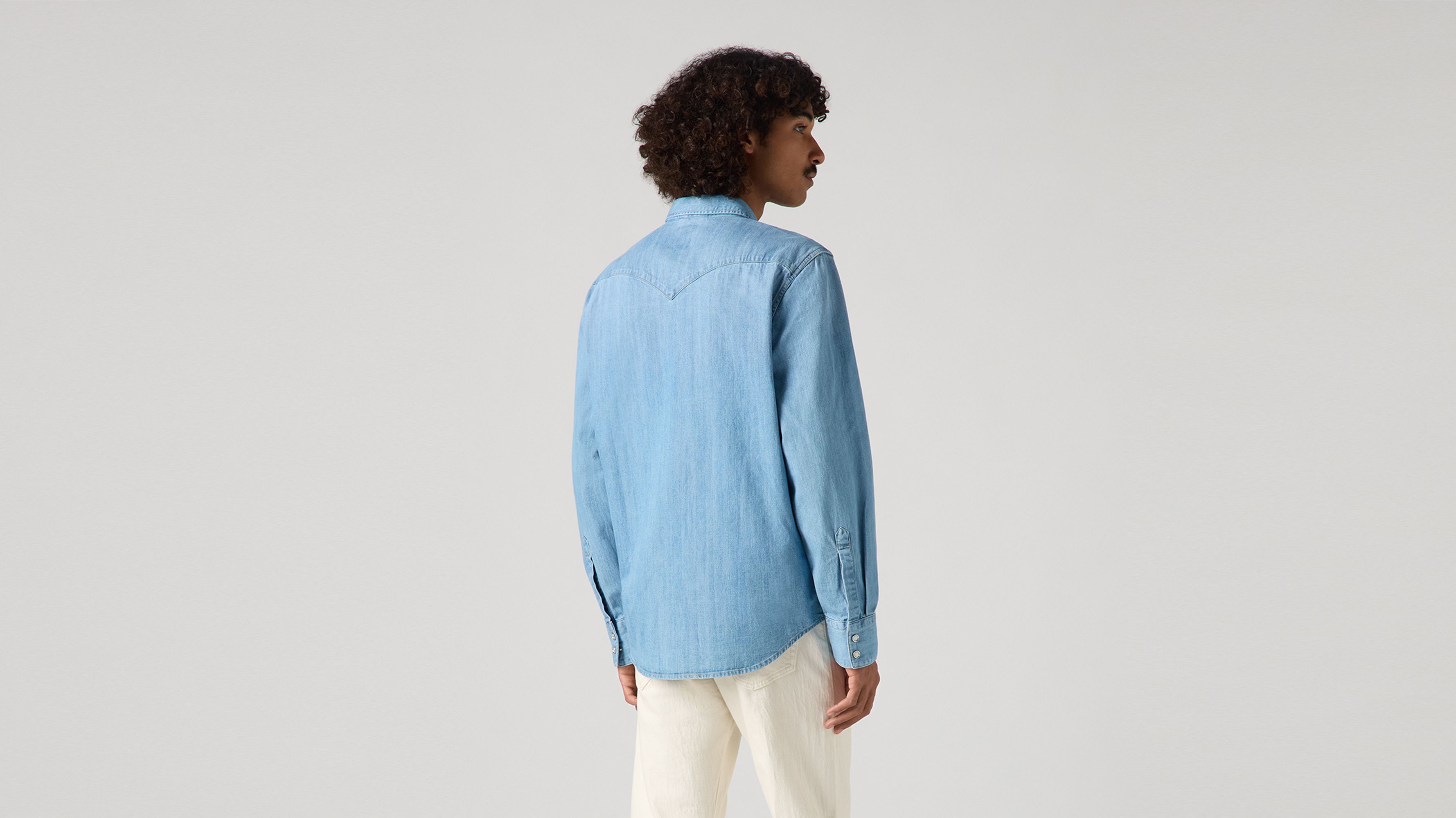 Barstow Western Denim Shirt - Light Wash