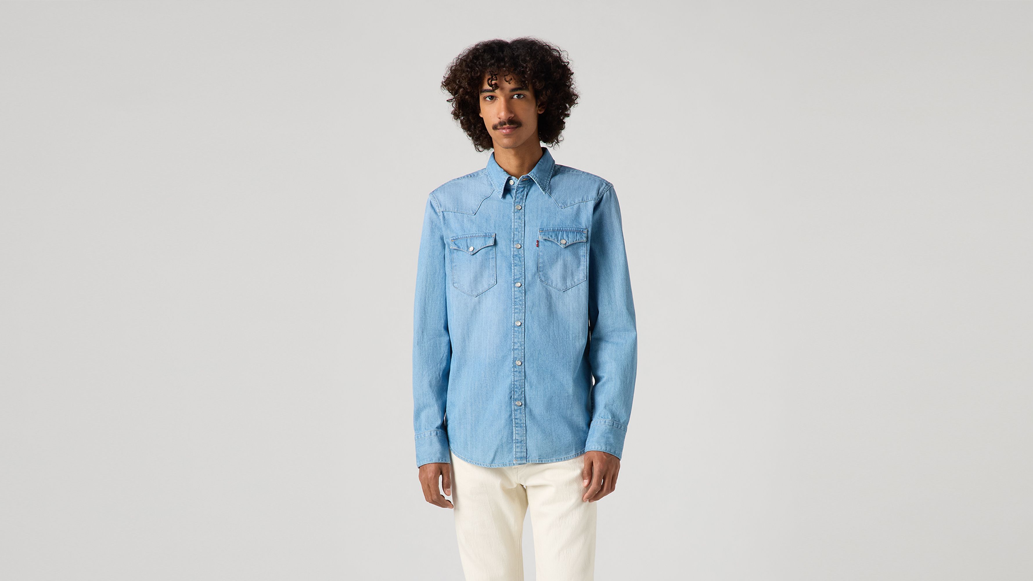 Barstow Western Standard Shirt - Blue