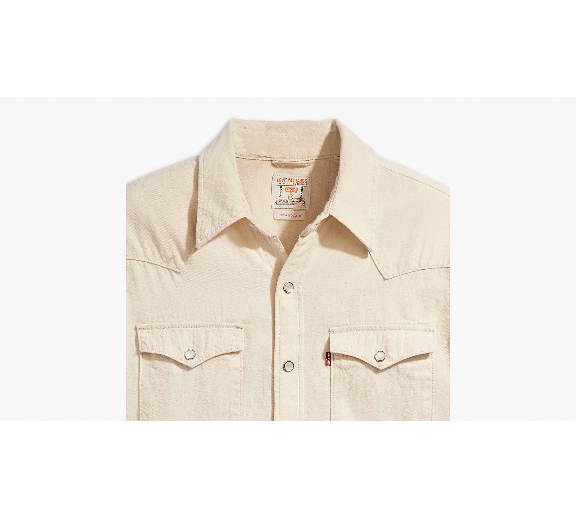 Barstow Standard Fit Western Shirt - Cream | Levi's® NO