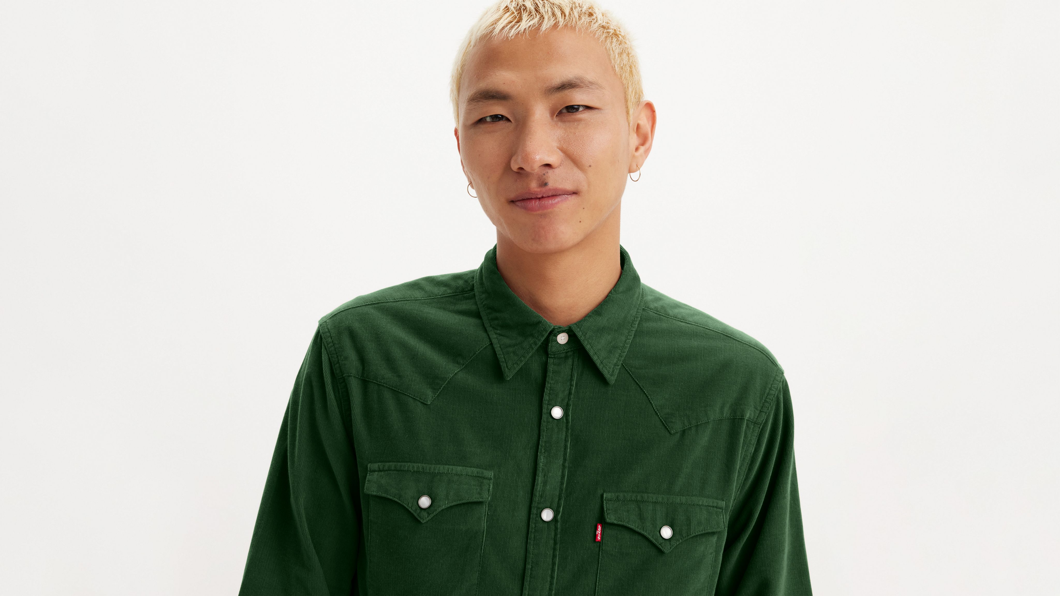 Camicia Cotone Vintage Levi's Barstow Western Camicia Uomo 100