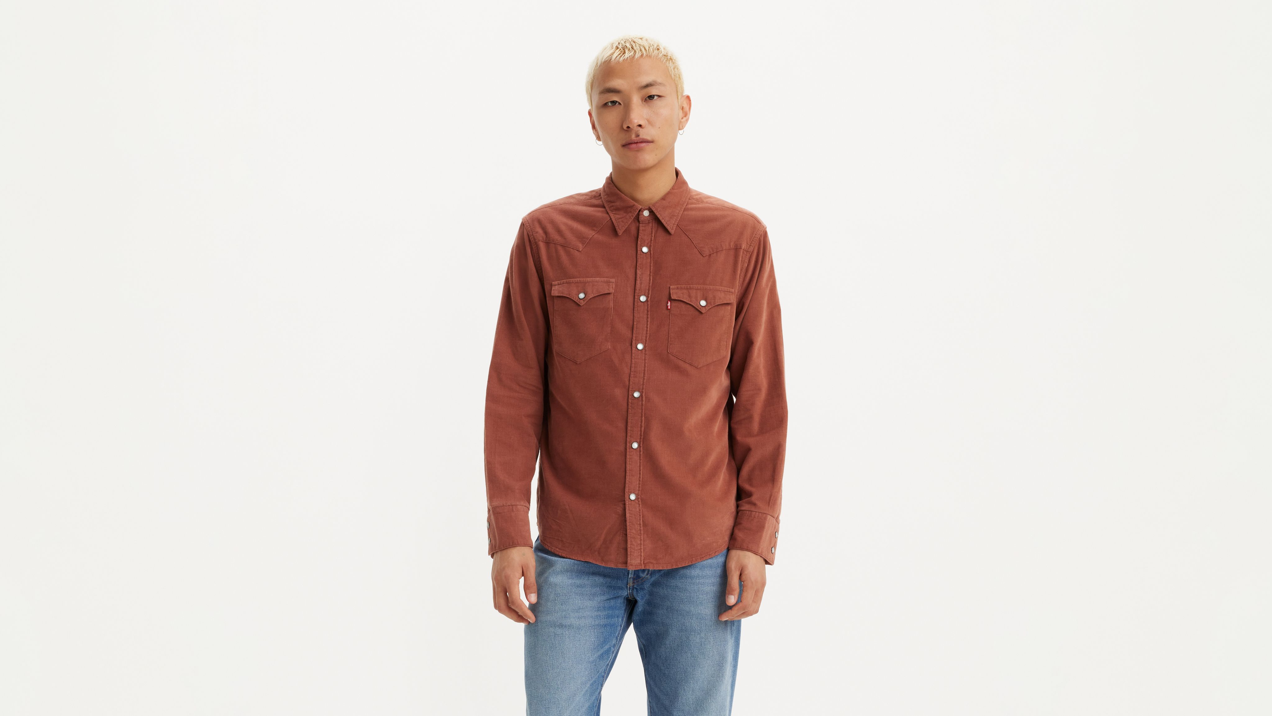 Barstow Standard Fit Western Corduroy Shirt 2