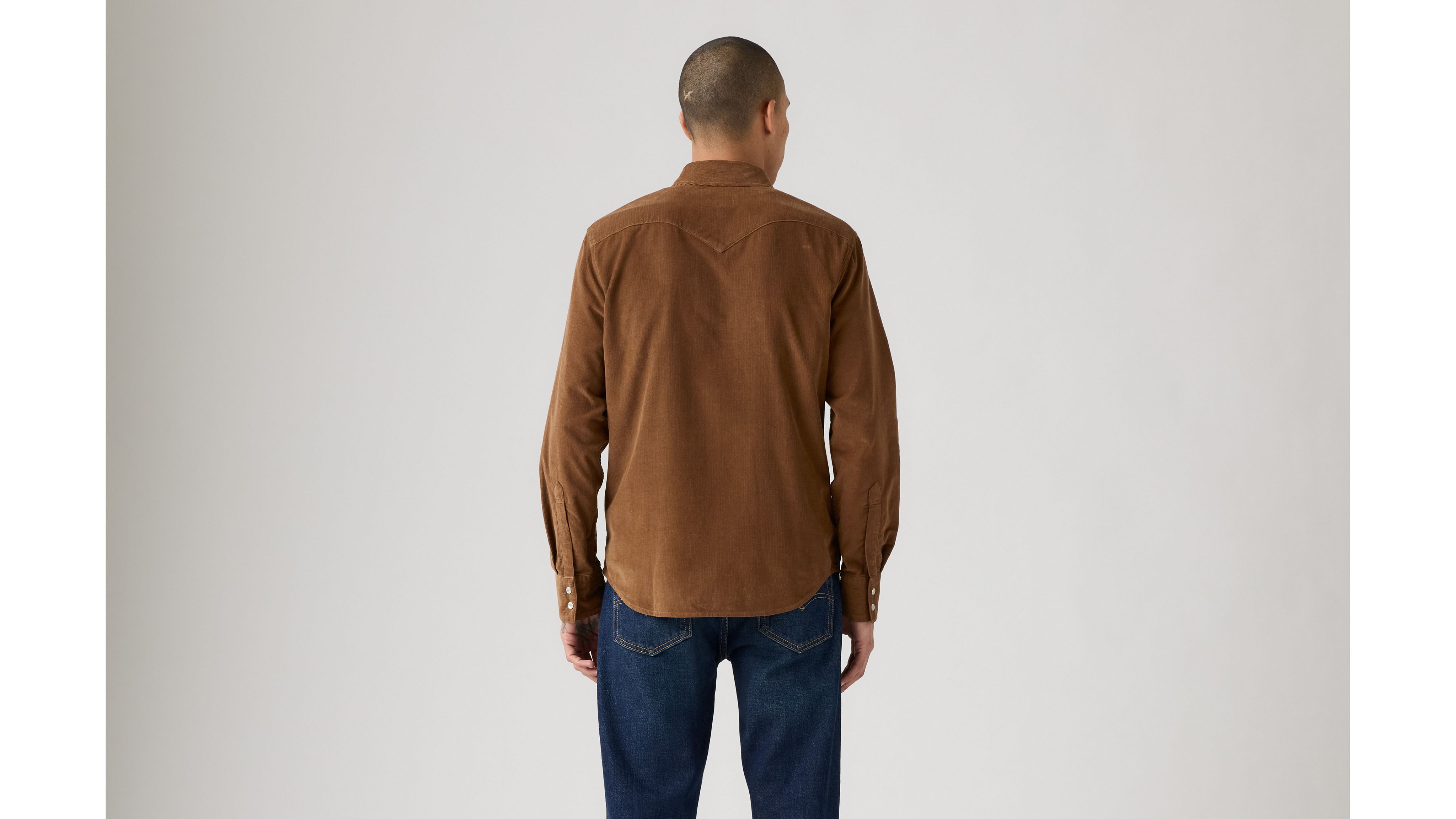 Barstow Standard Fit Western Corduroy Shirt 3
