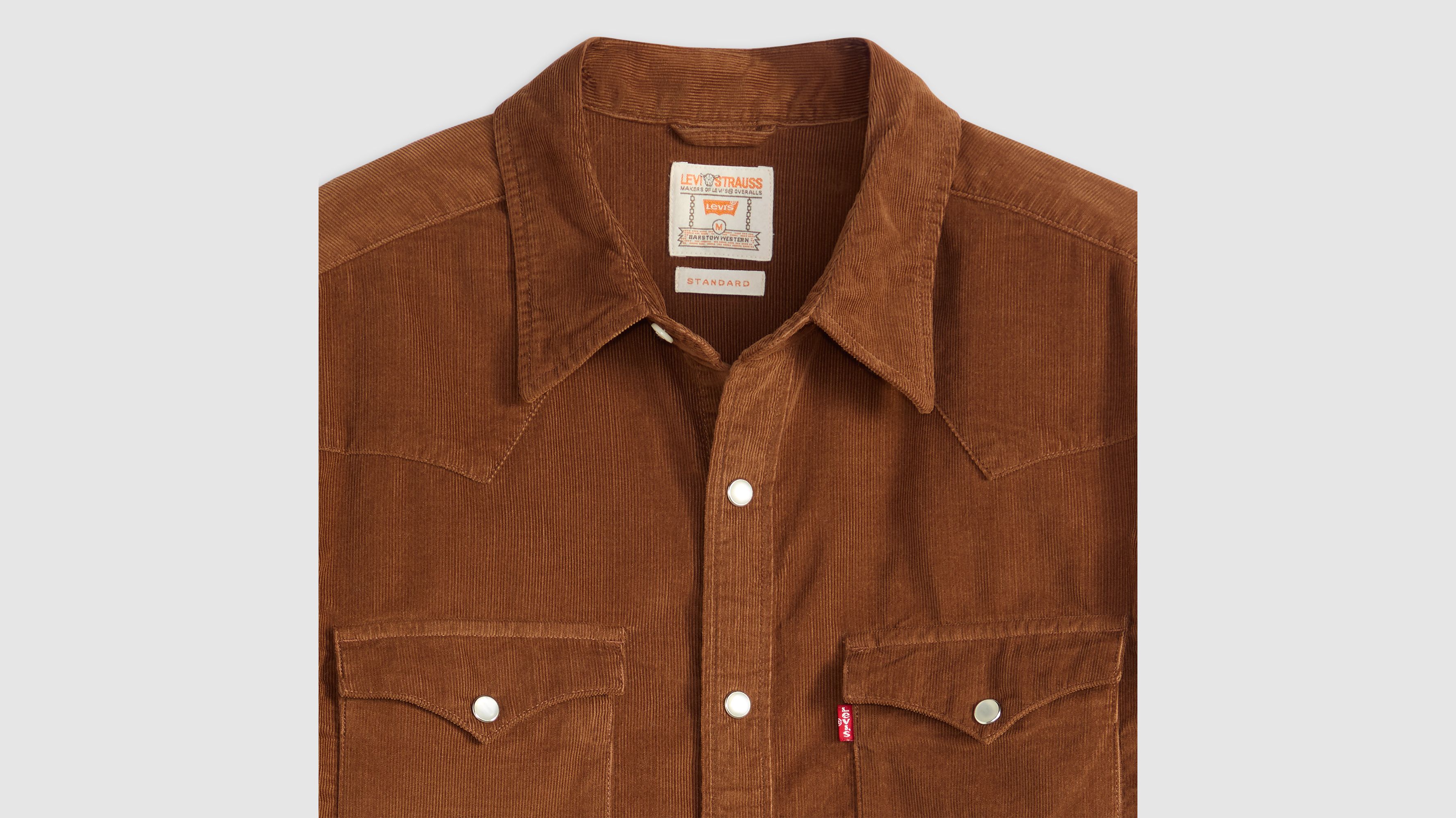 Barstow Standard Fit Western Corduroy Shirt 6