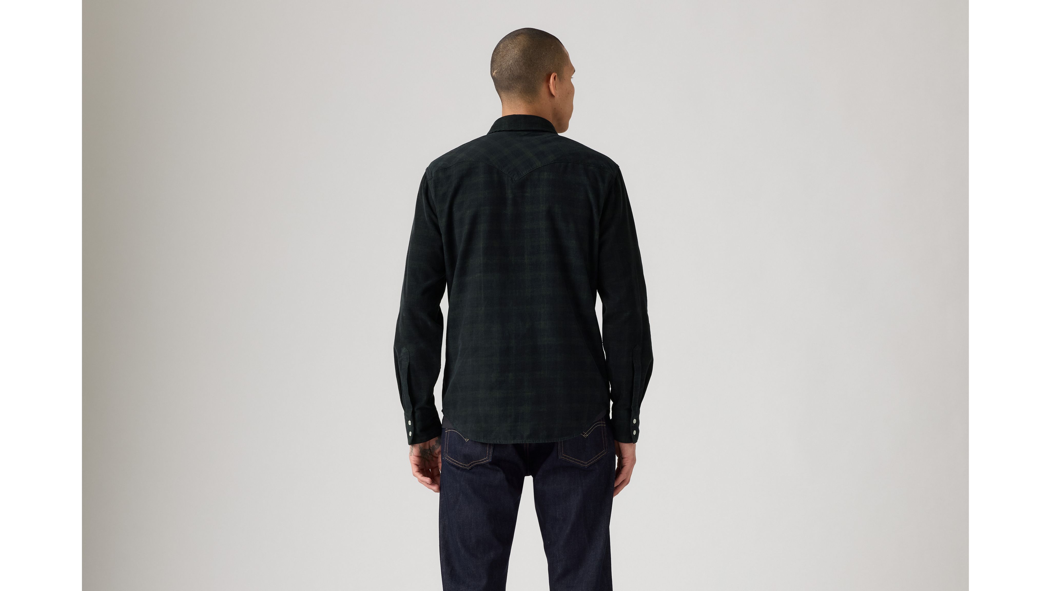 Barstow Western Corduroy Plaid Shirt 3