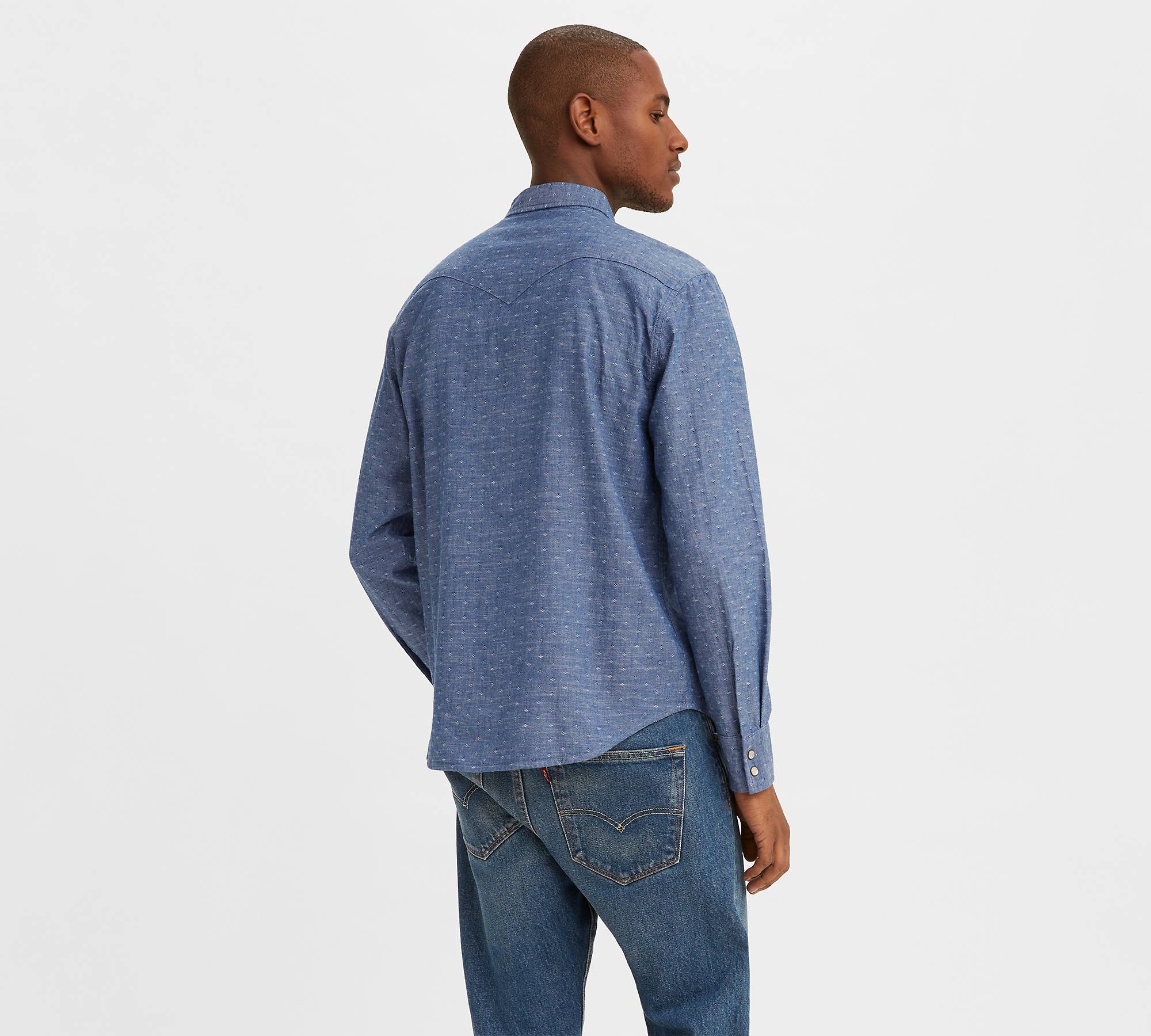 Barstow Standard Fit Western Shirt - Blue | Levi's® US