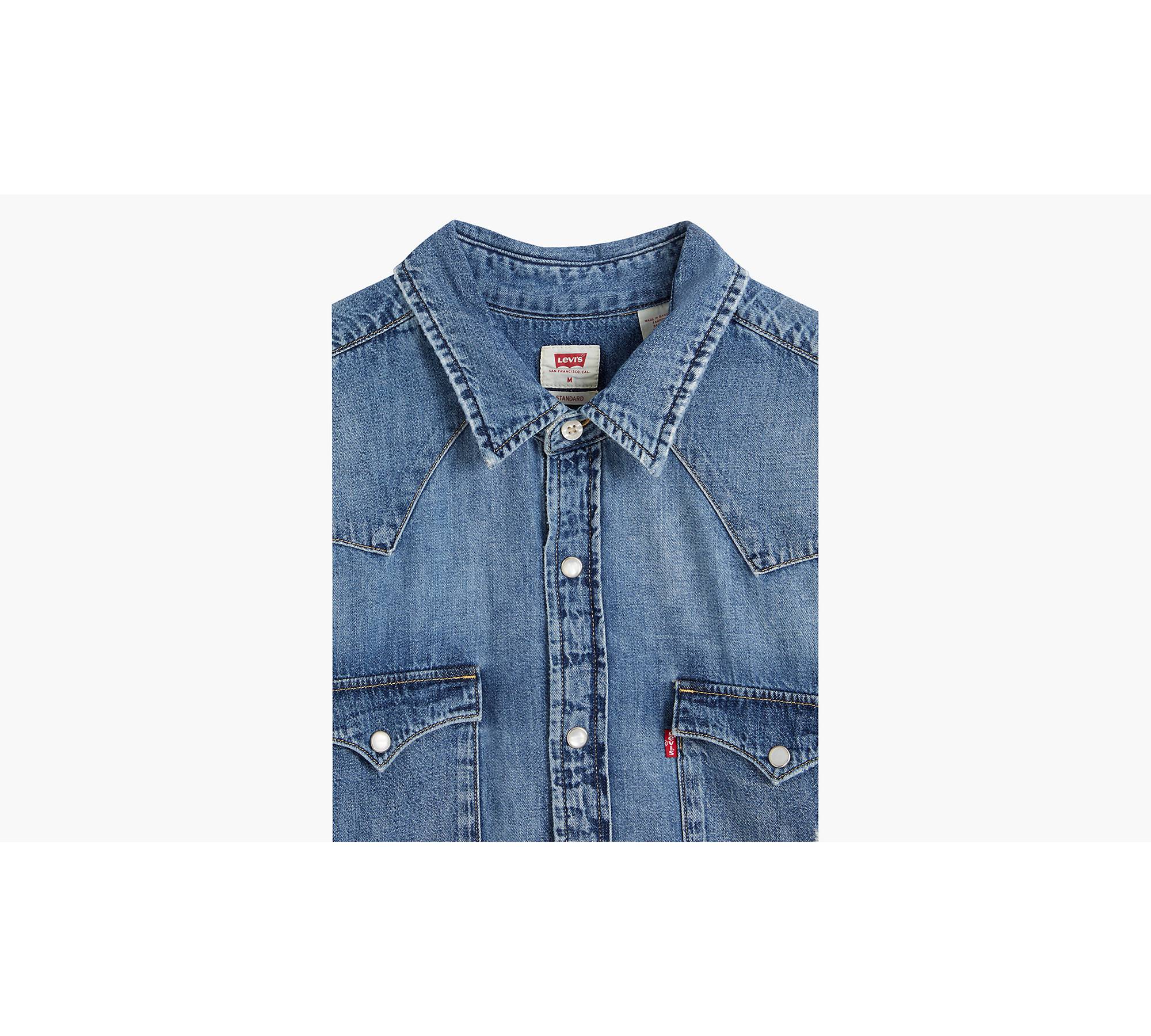 Classic Standard Fit Western Shirt - Blue | Levi's® FR