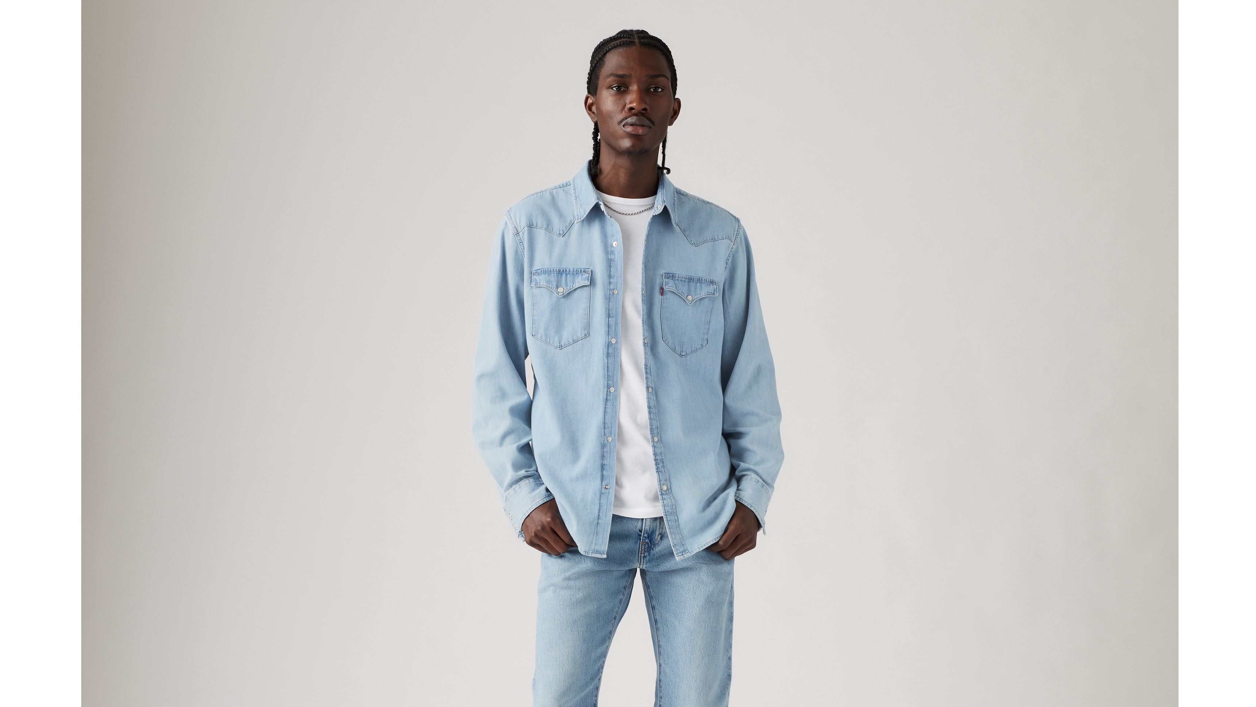 Classic Western Standard Fit Shirt - Medium Wash | Levi's® US