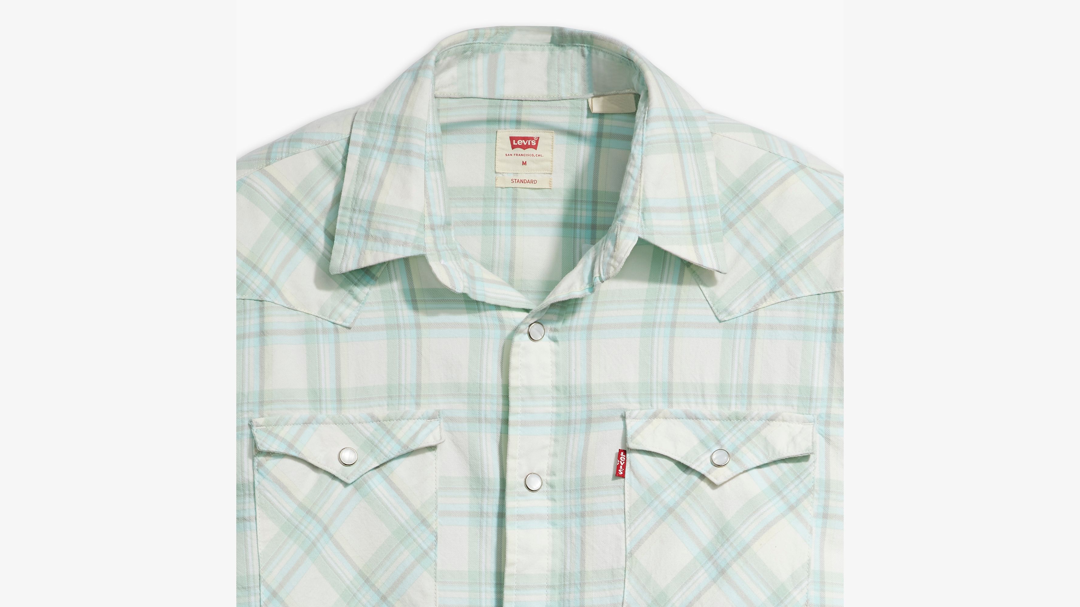 Classic Standard Fit Western Shirt Green Levi's® GB