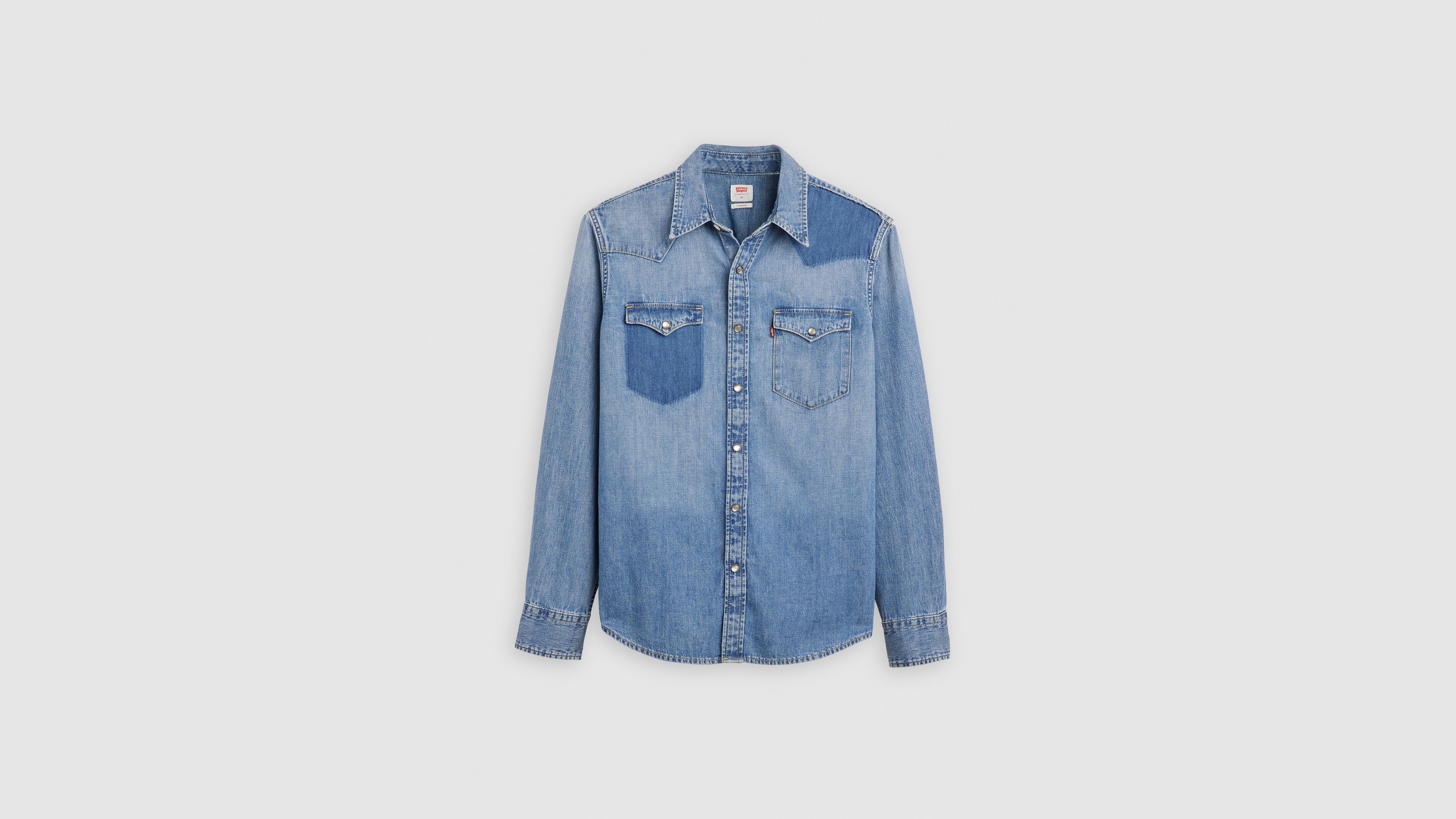 Levi's Classic Standard Fit Western Shirt Chambray In Blue