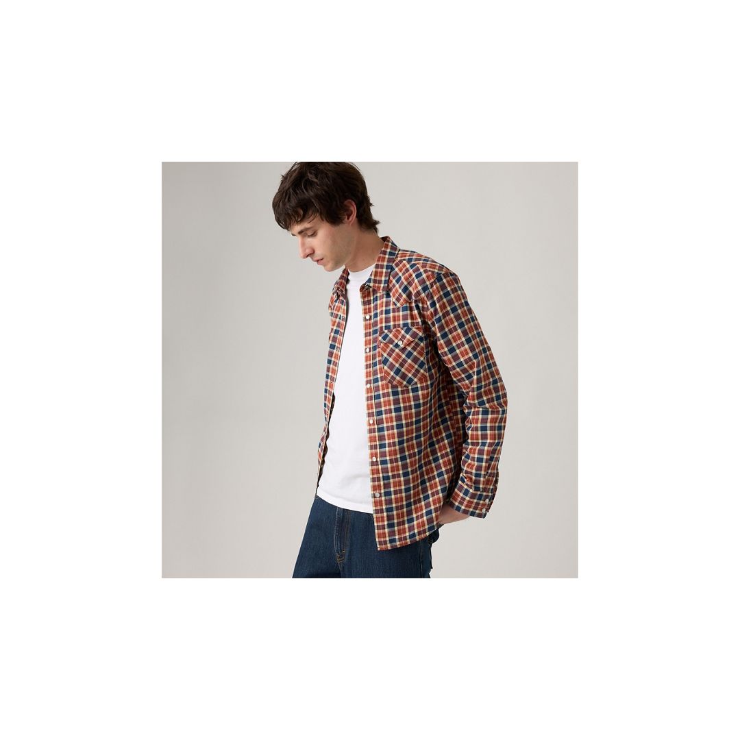 Levi's Classic Standard Fit Western Shirt Chambray In Multi