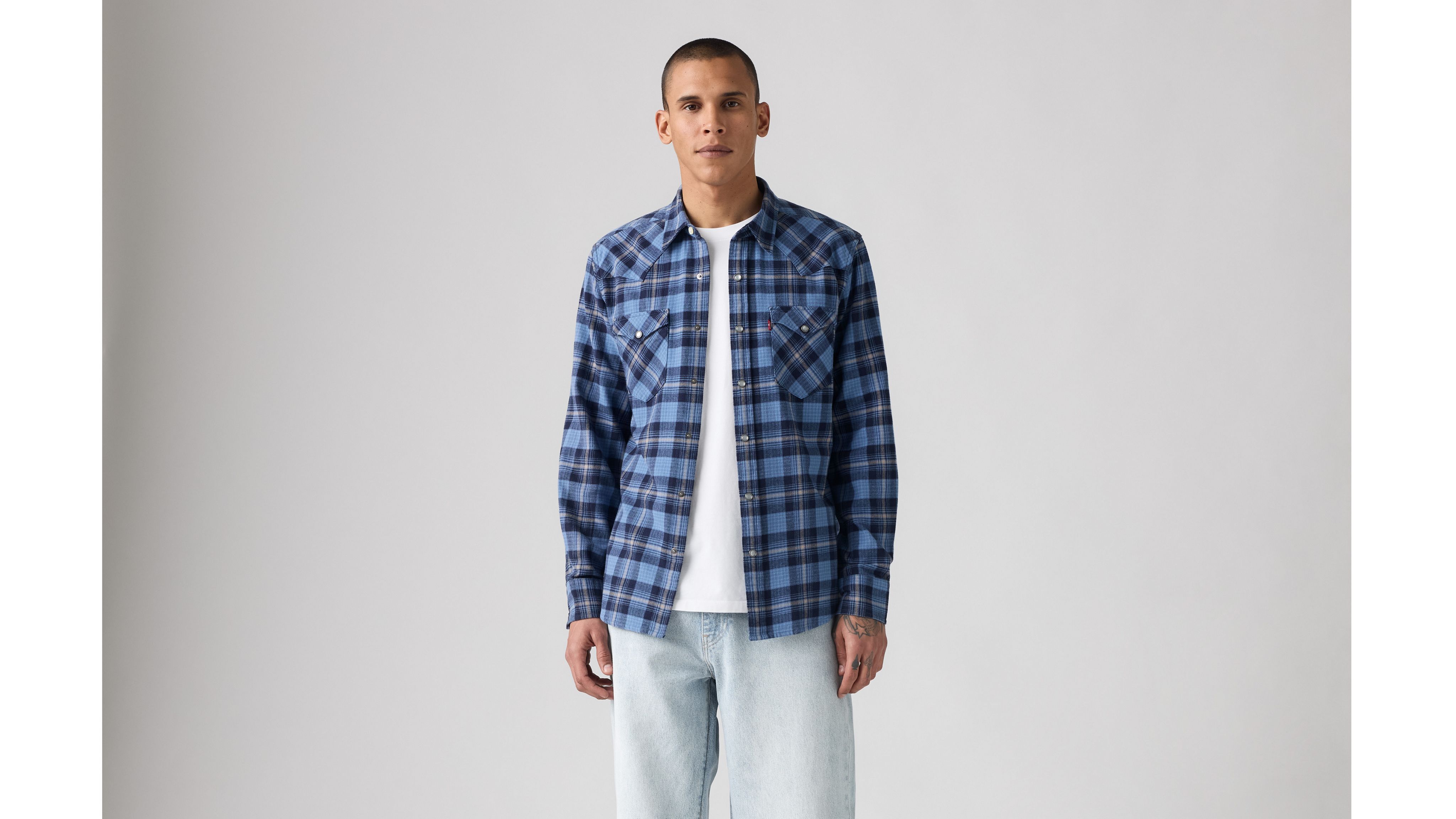 Classic Standard Fit Western Flannel Shirt