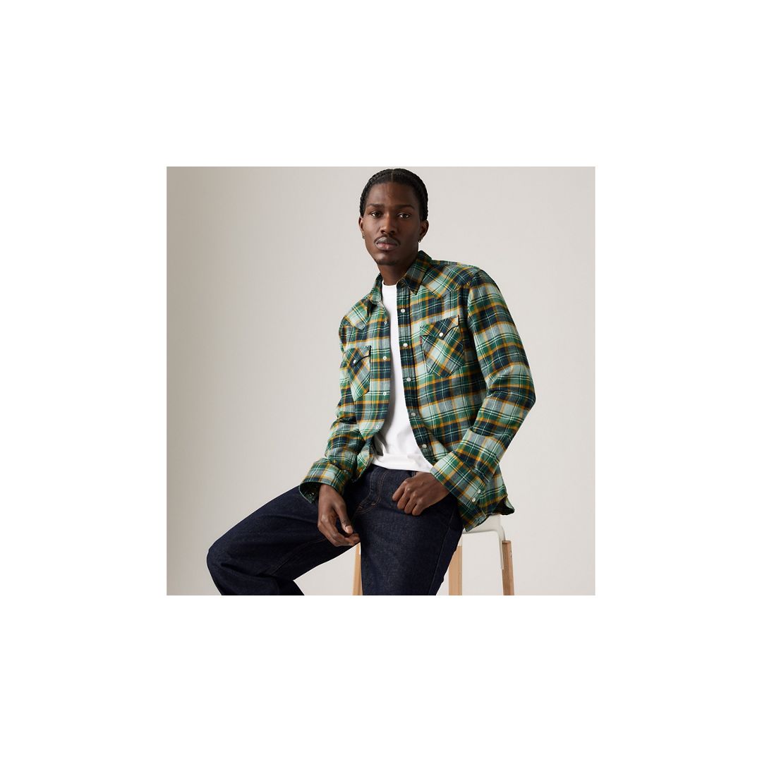 Levi's Classic Standard Fit Western Shirt Chambray In Multi