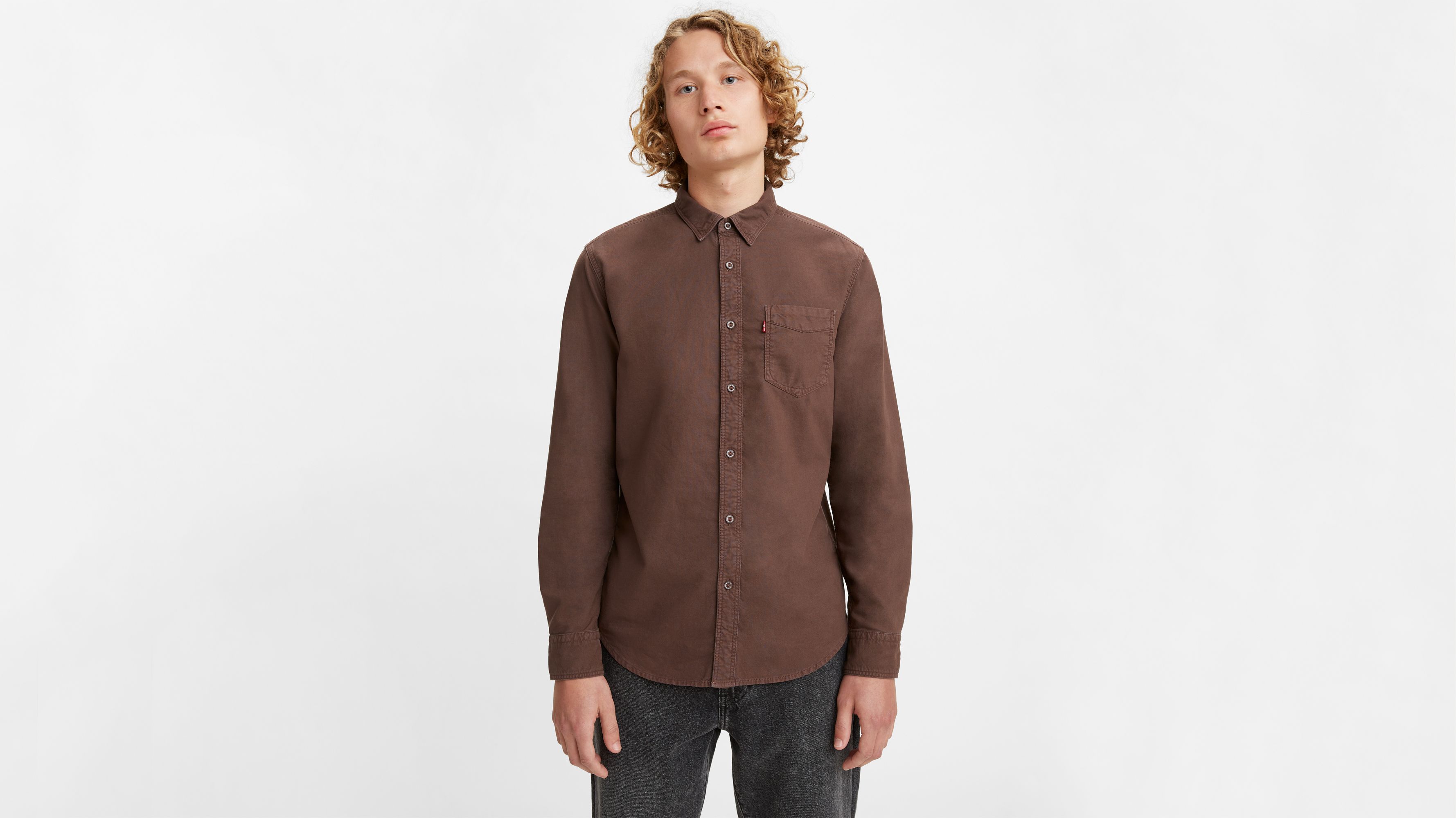 Sunset One Pocket Long Sleeve Button-up Shirt - Brown | Levi's® US