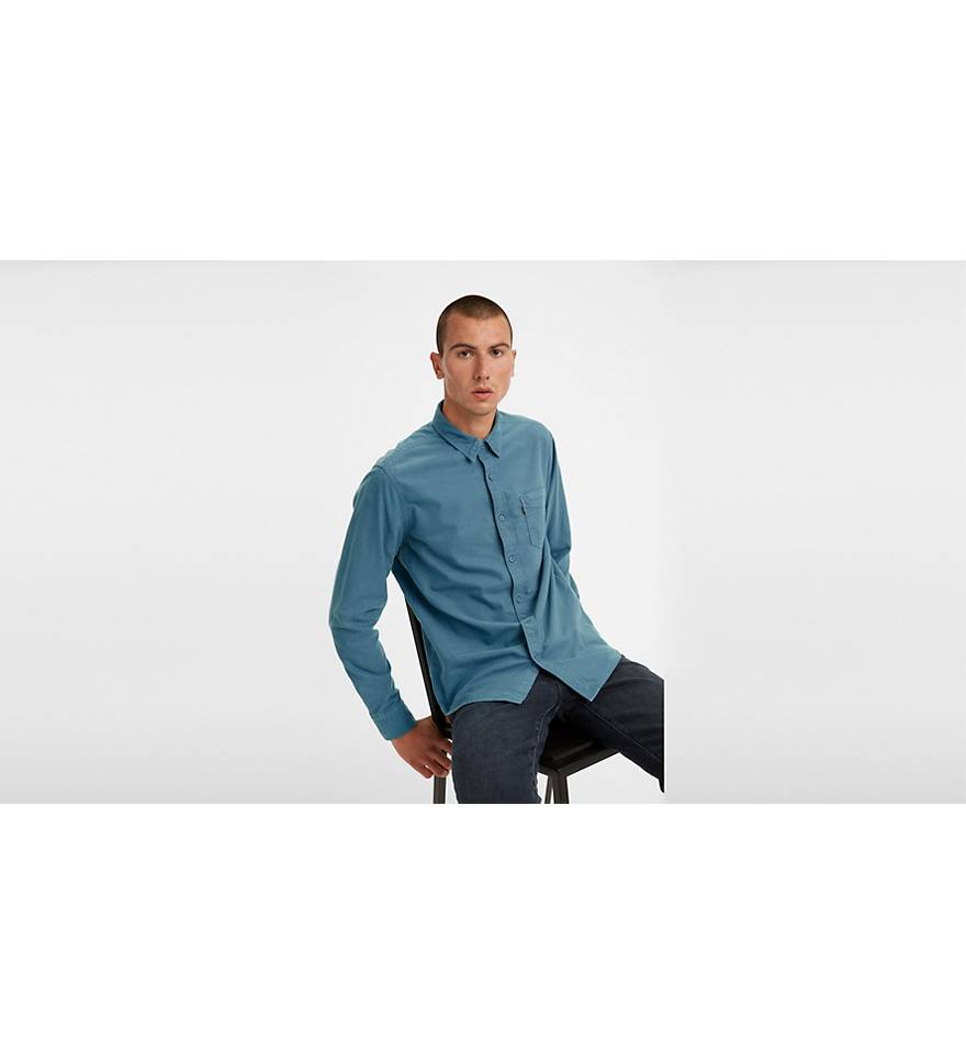 Sunset One Pocket Long Sleeve Button-up Shirt - Blue | Levi's® US