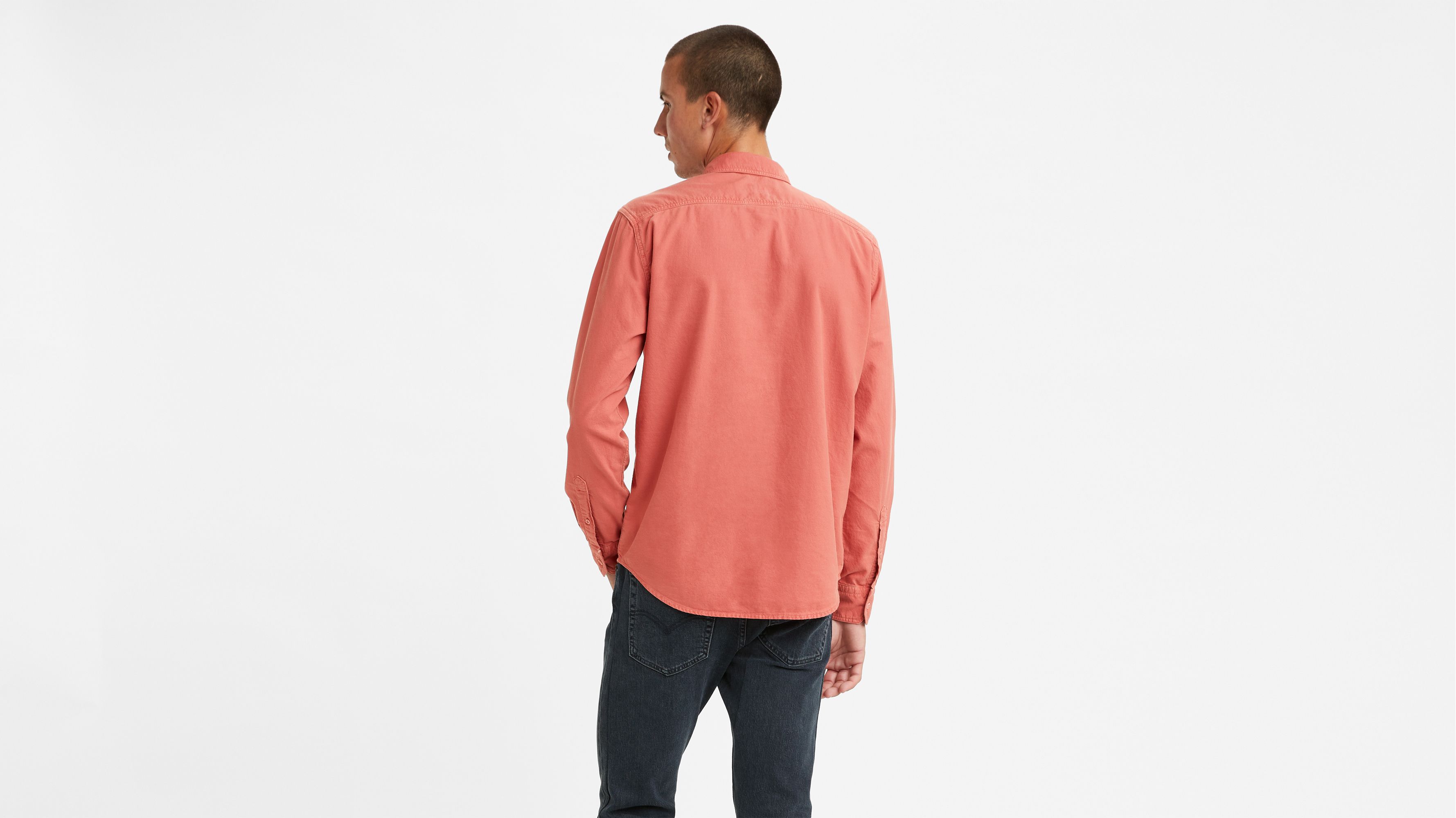 Sunset One Pocket Long Sleeve Button-Up Shirt 3