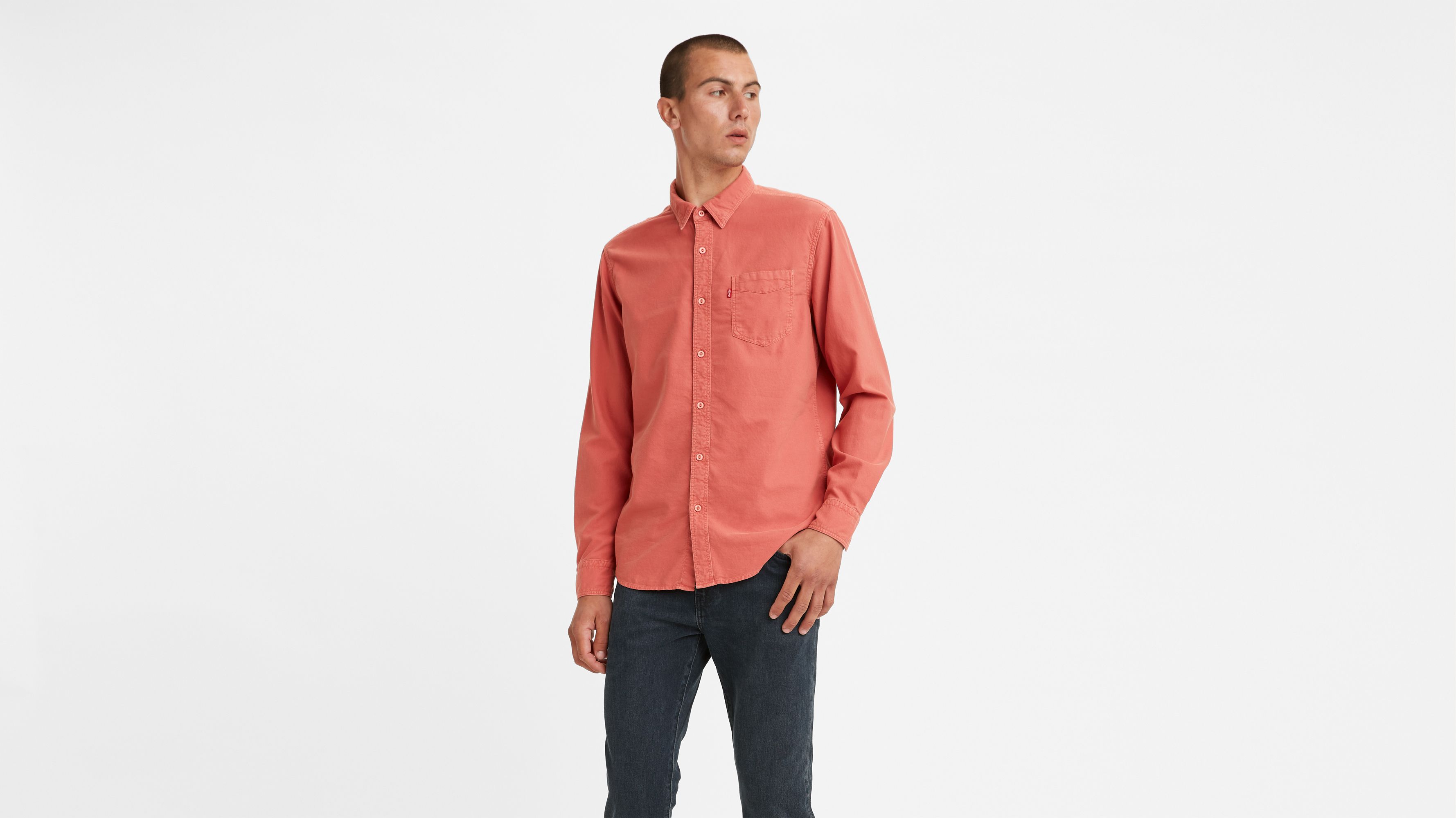 Sunset One Pocket Long Sleeve Button-Up Shirt 2