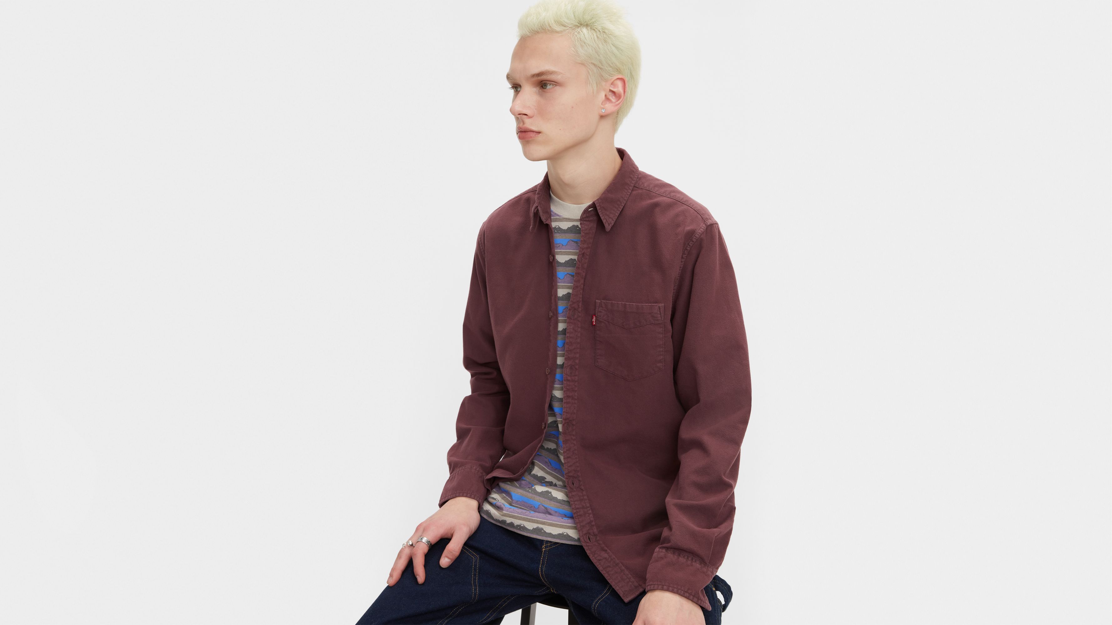 Sunset One Pocket Button-Up Shirt 1