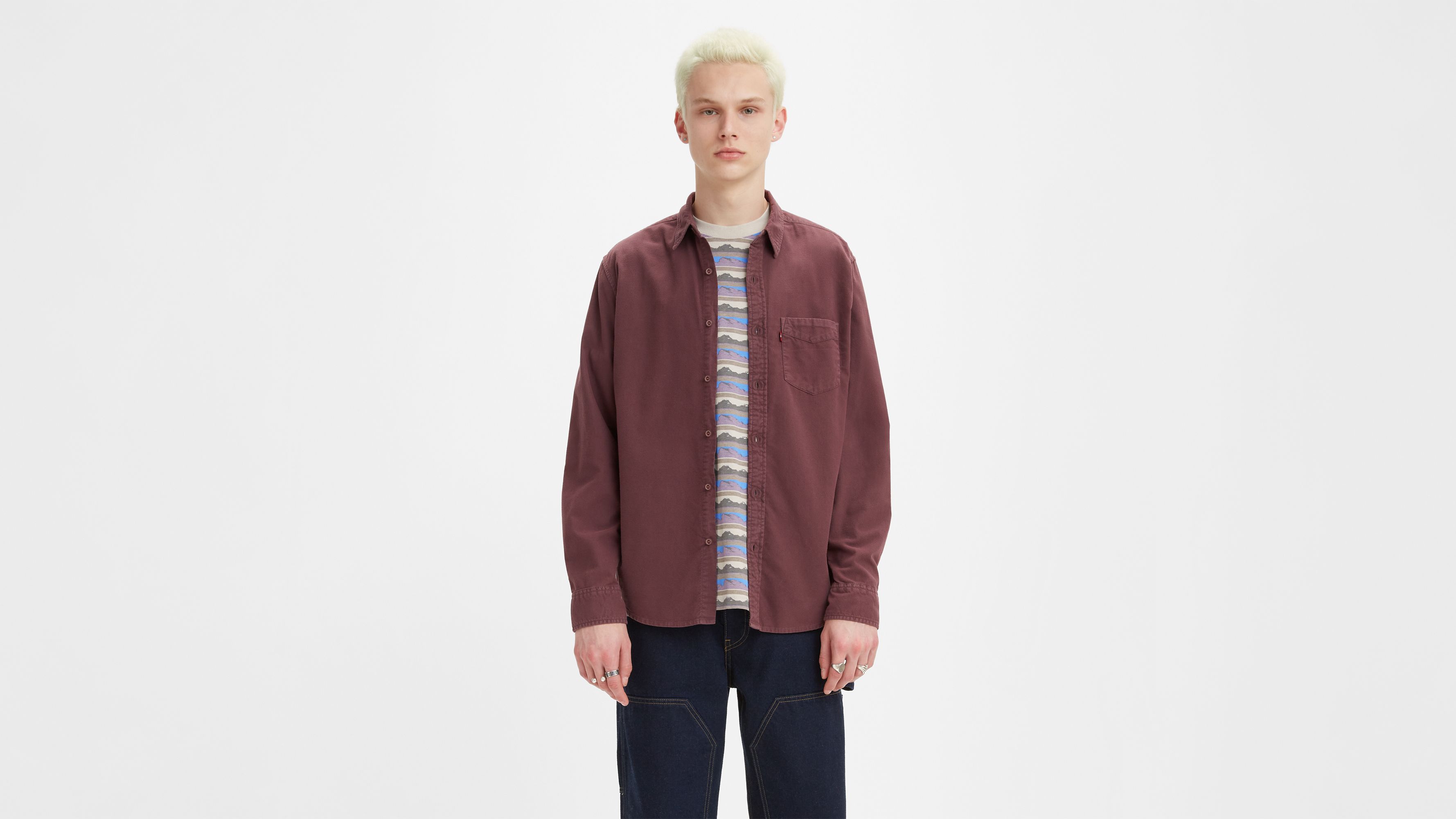 Sunset One Pocket Button-Up Shirt 2