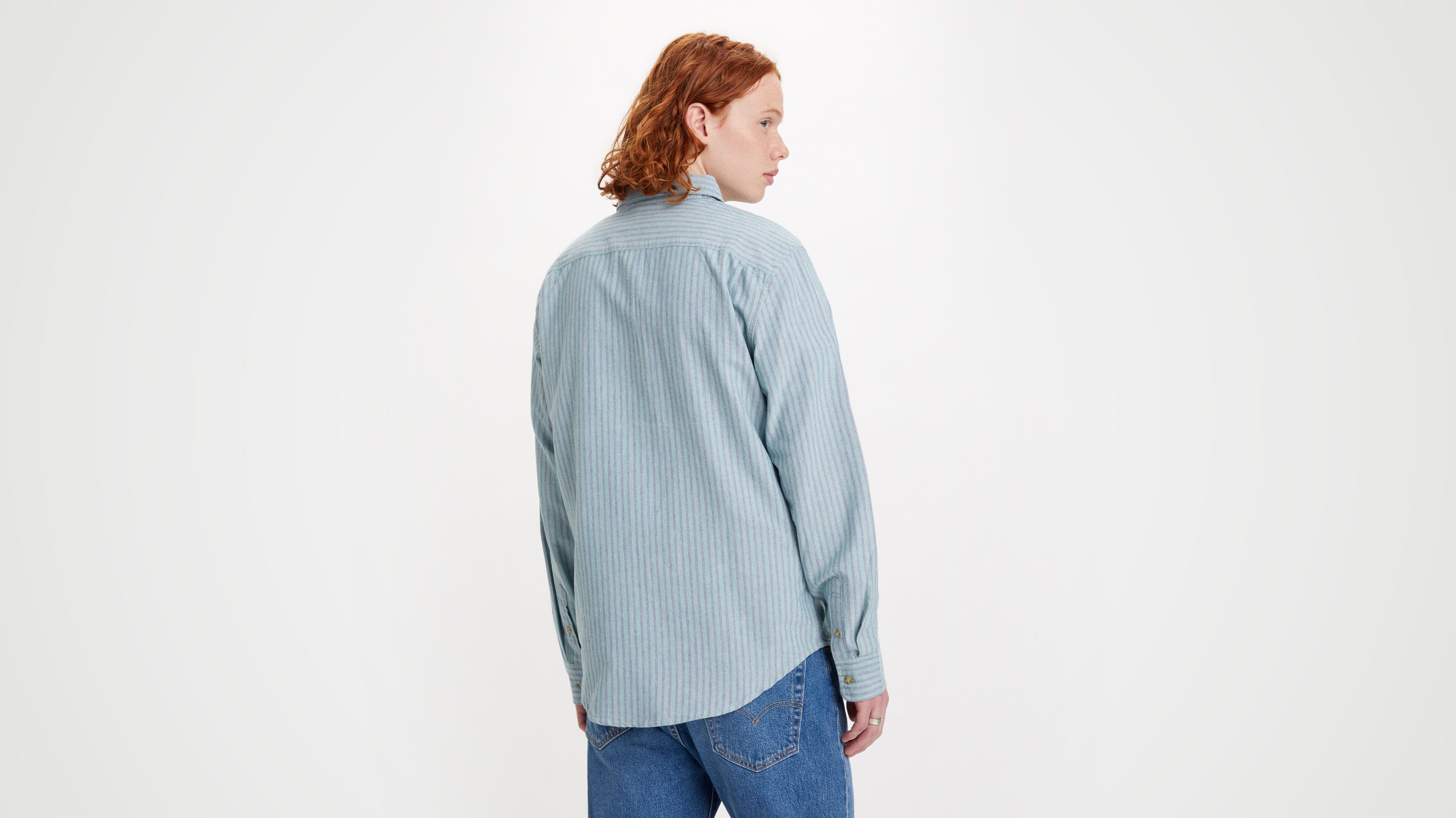 Levi's heren Sunset 1-Pocket Standard, Emmett Plaid Bright White, XS