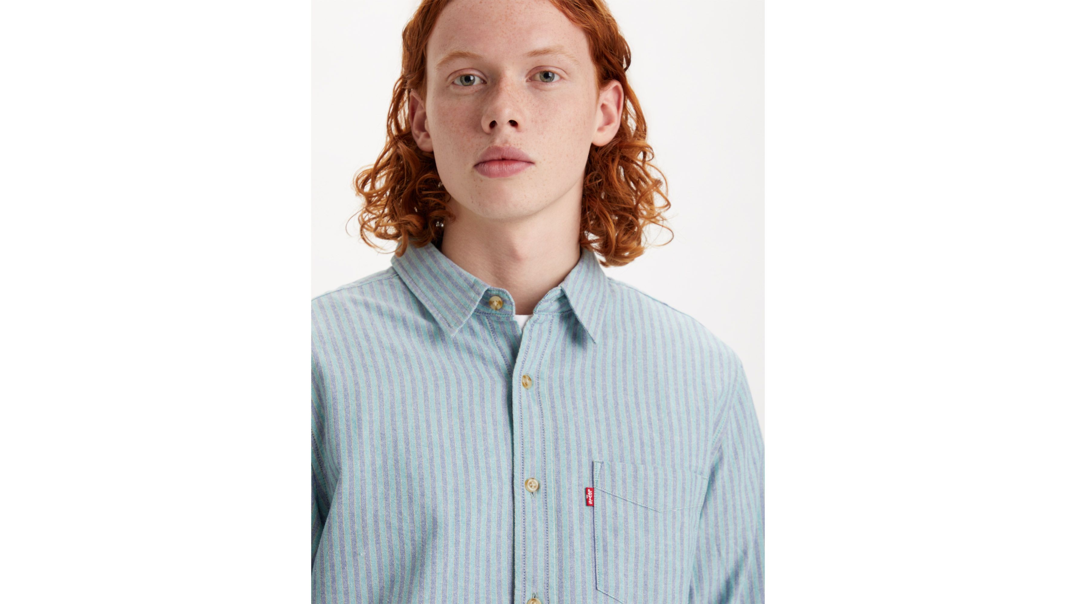 Sunset 1 Pocket Standard Shirt - Blue | Levi's® GB