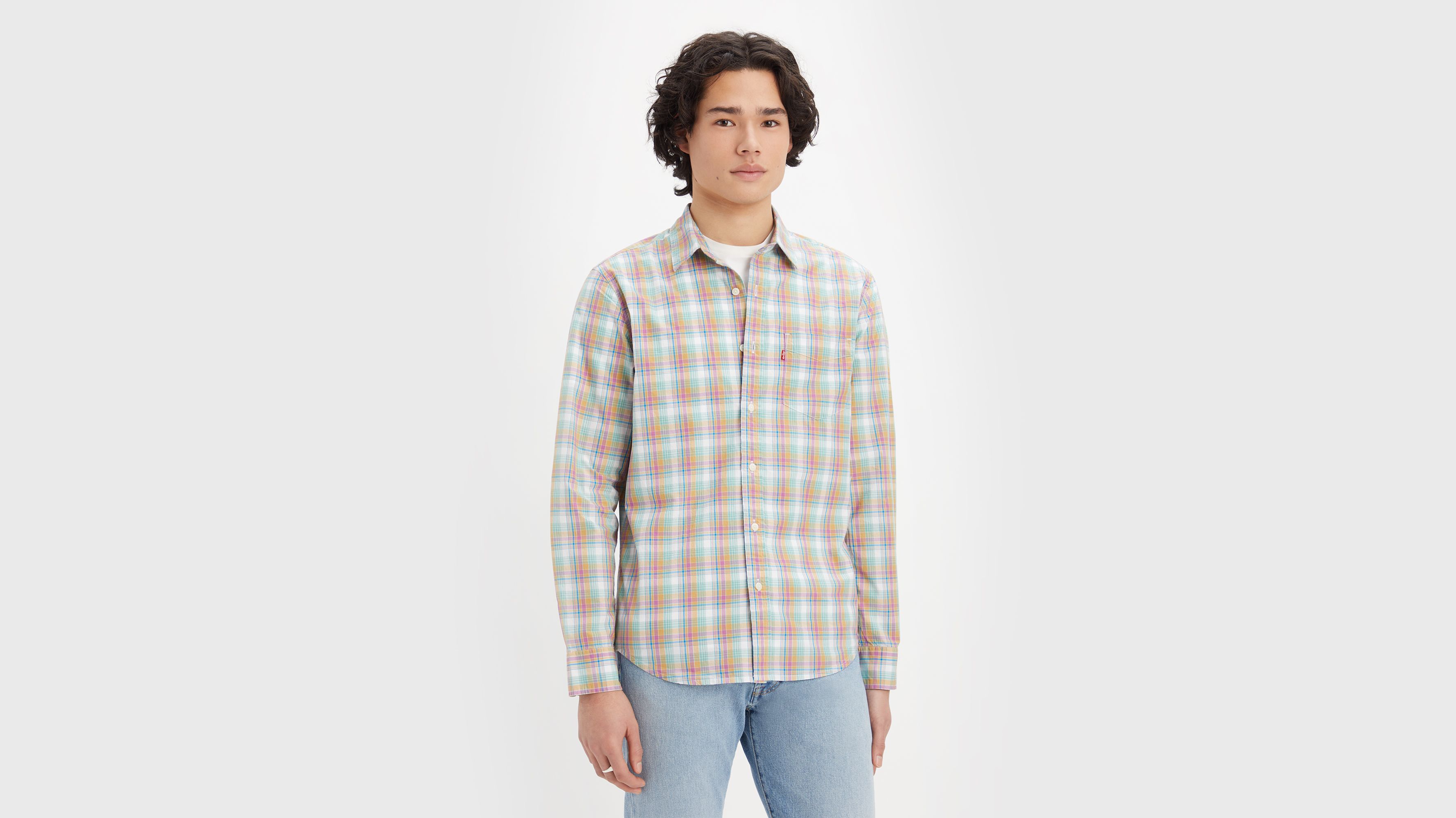 Sunset One Pocket Button-Up Shirt 2