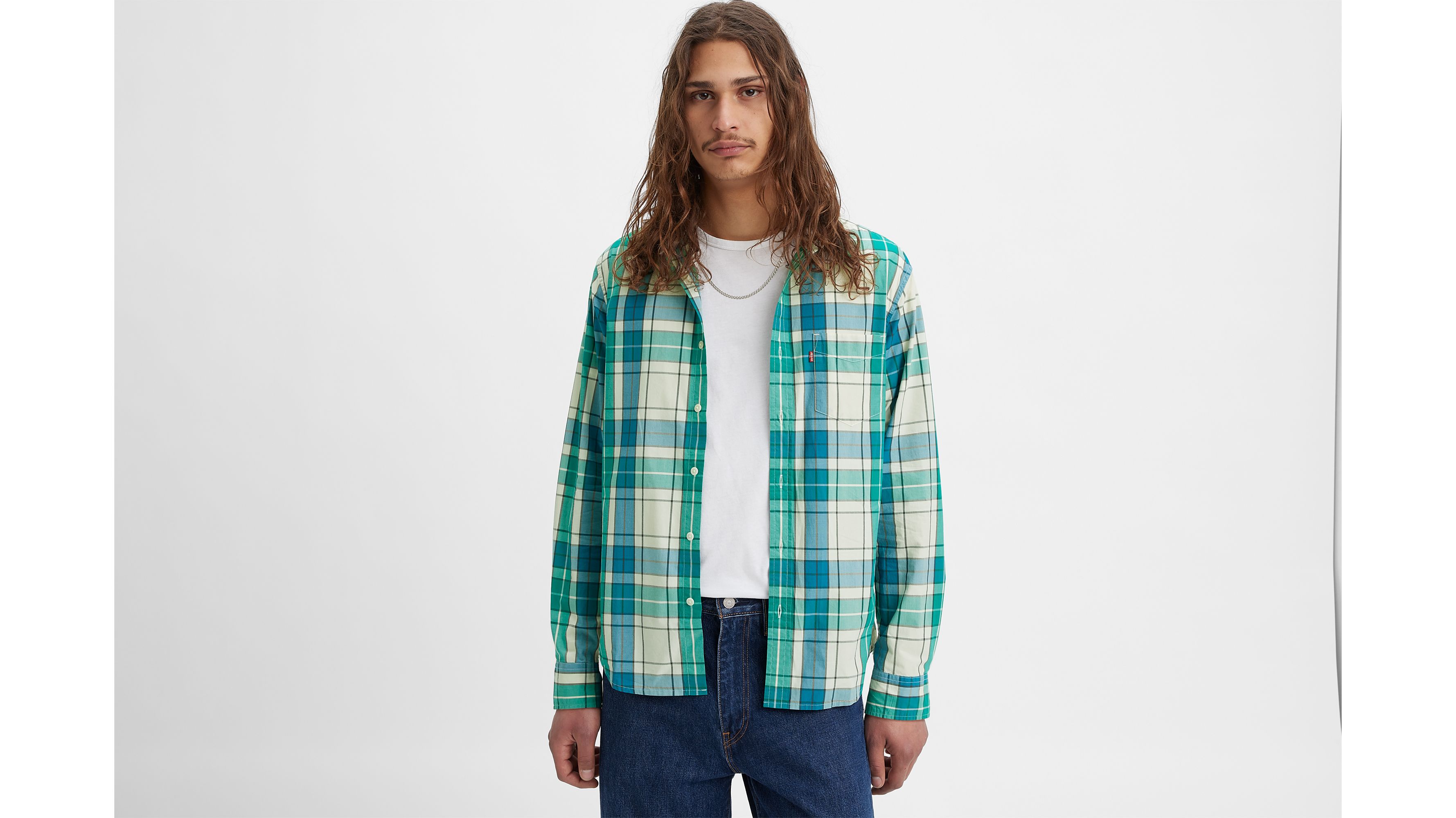 Sunset One Pocket Button-Up Shirt 1