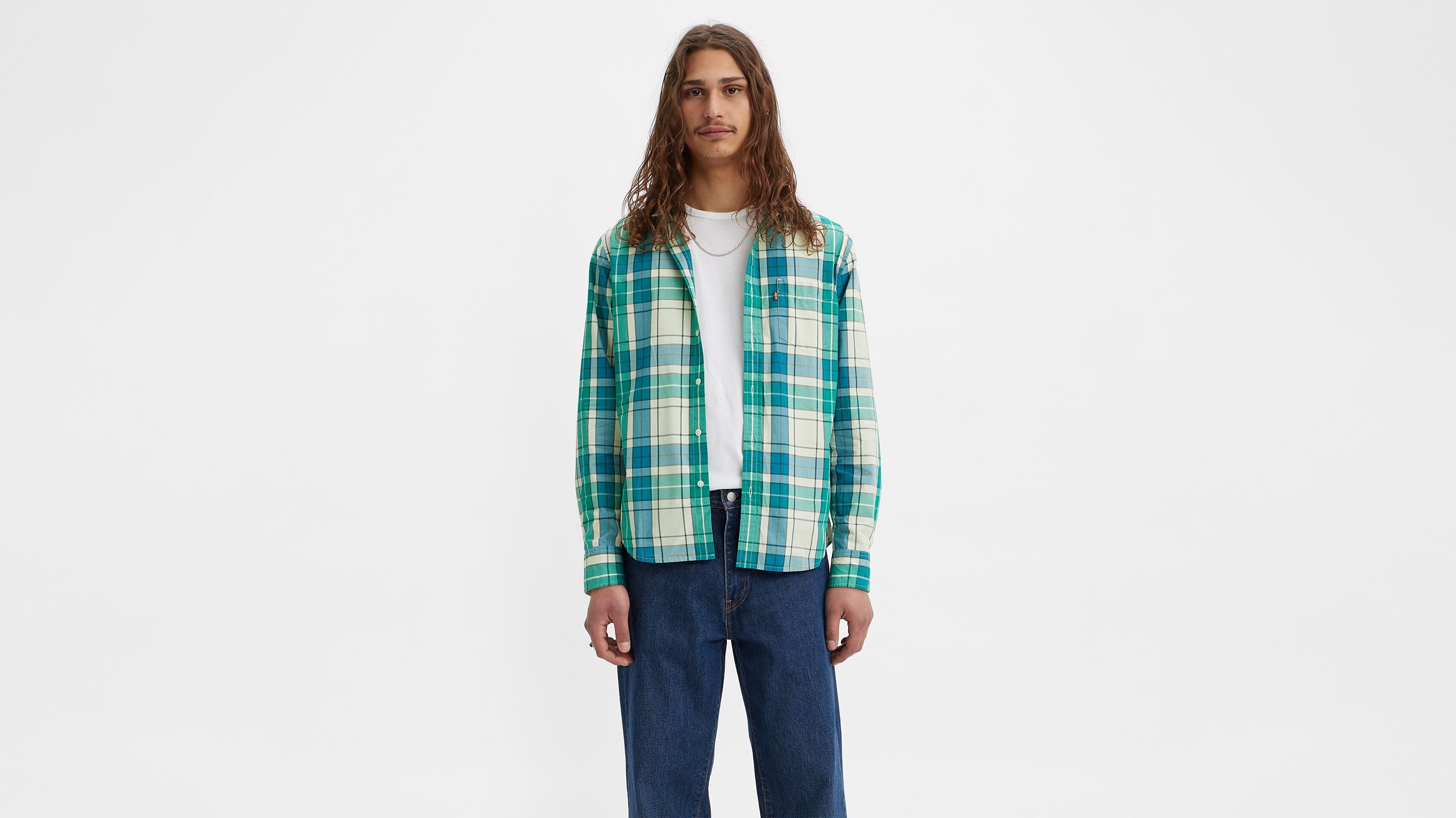 Sunset One Pocket Button-Up Shirt 2