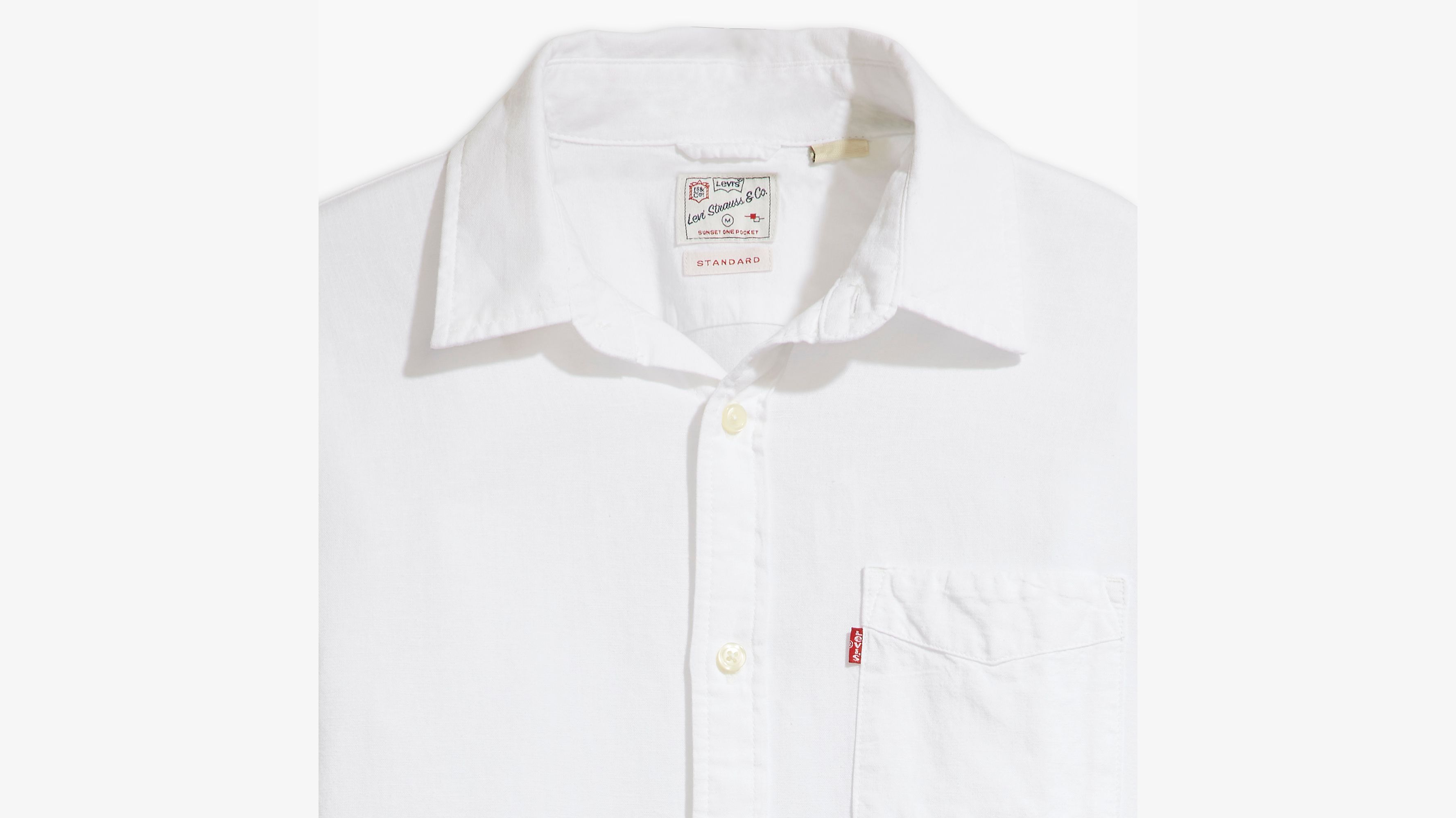 Sunset One Pocket Cotton Linen Standard Fit Shirt