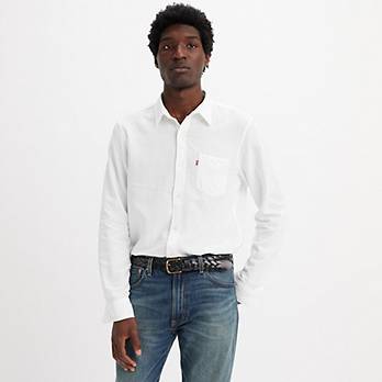 Sunset Standard Fit Shirt mit Tasche 1