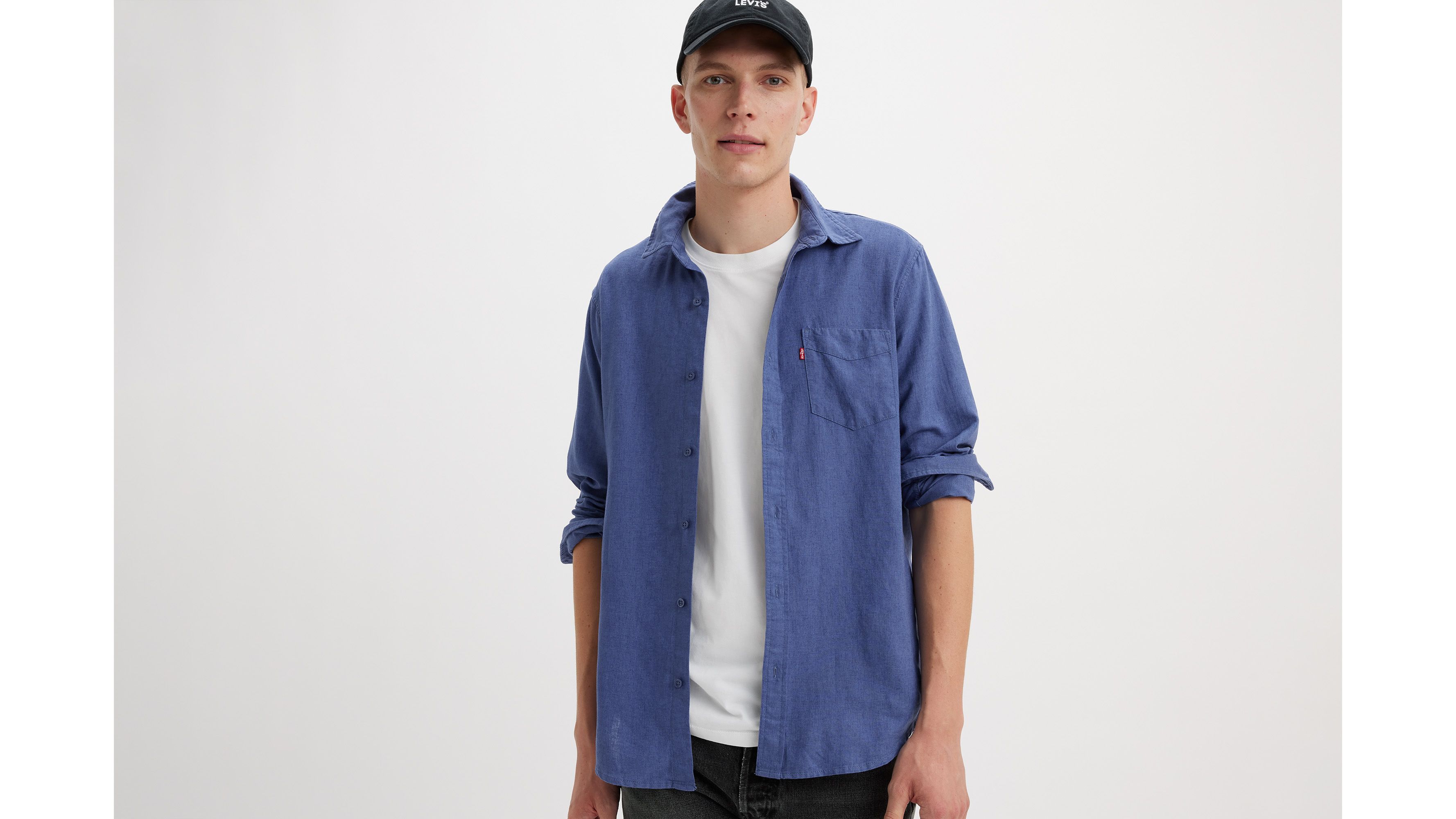 Sunset One Pocket Standard Fit Shirt - Blue | Levi's® US