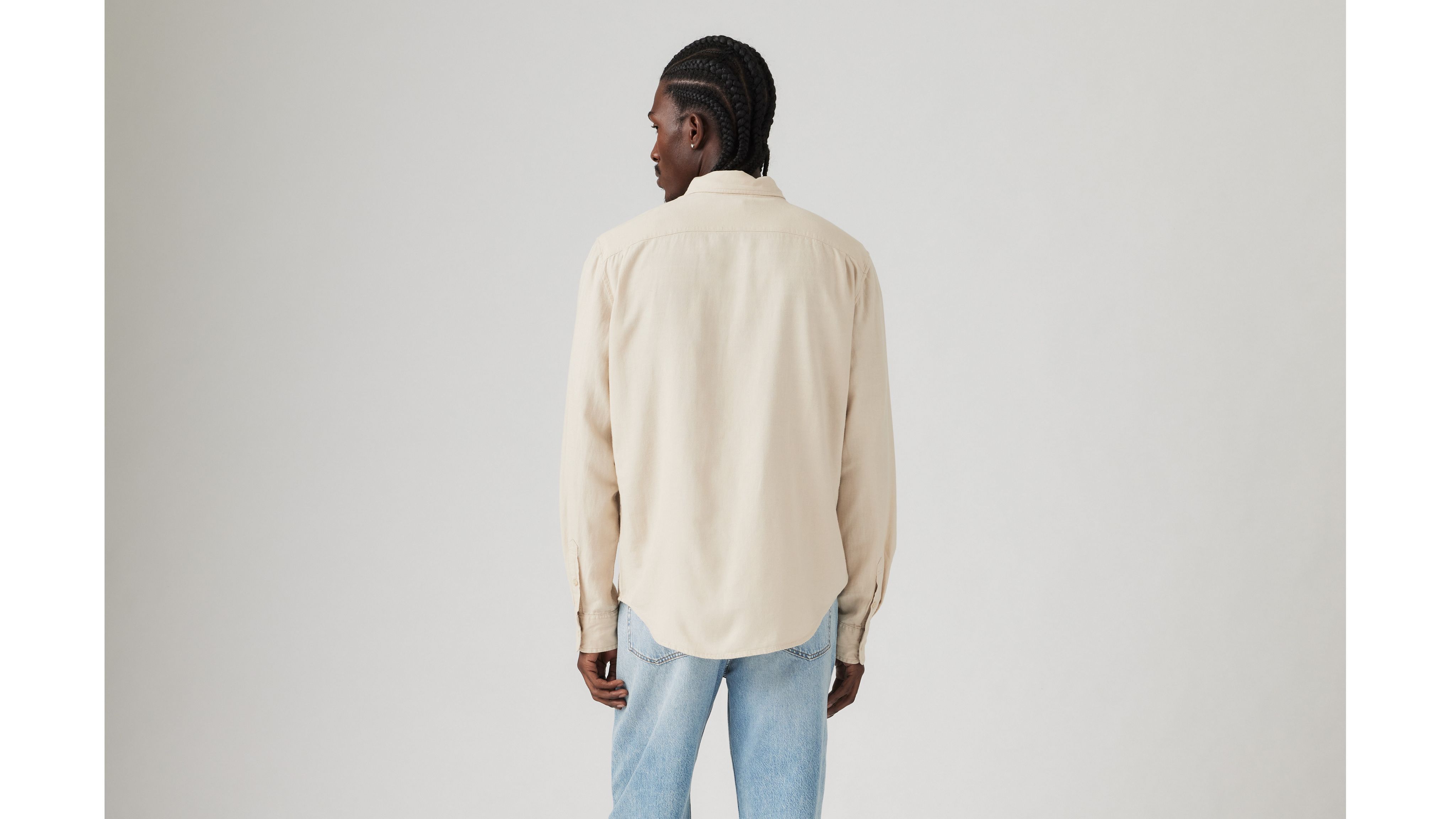 Sunset One Pocket Cotton Linen Standard Fit Shirt 3