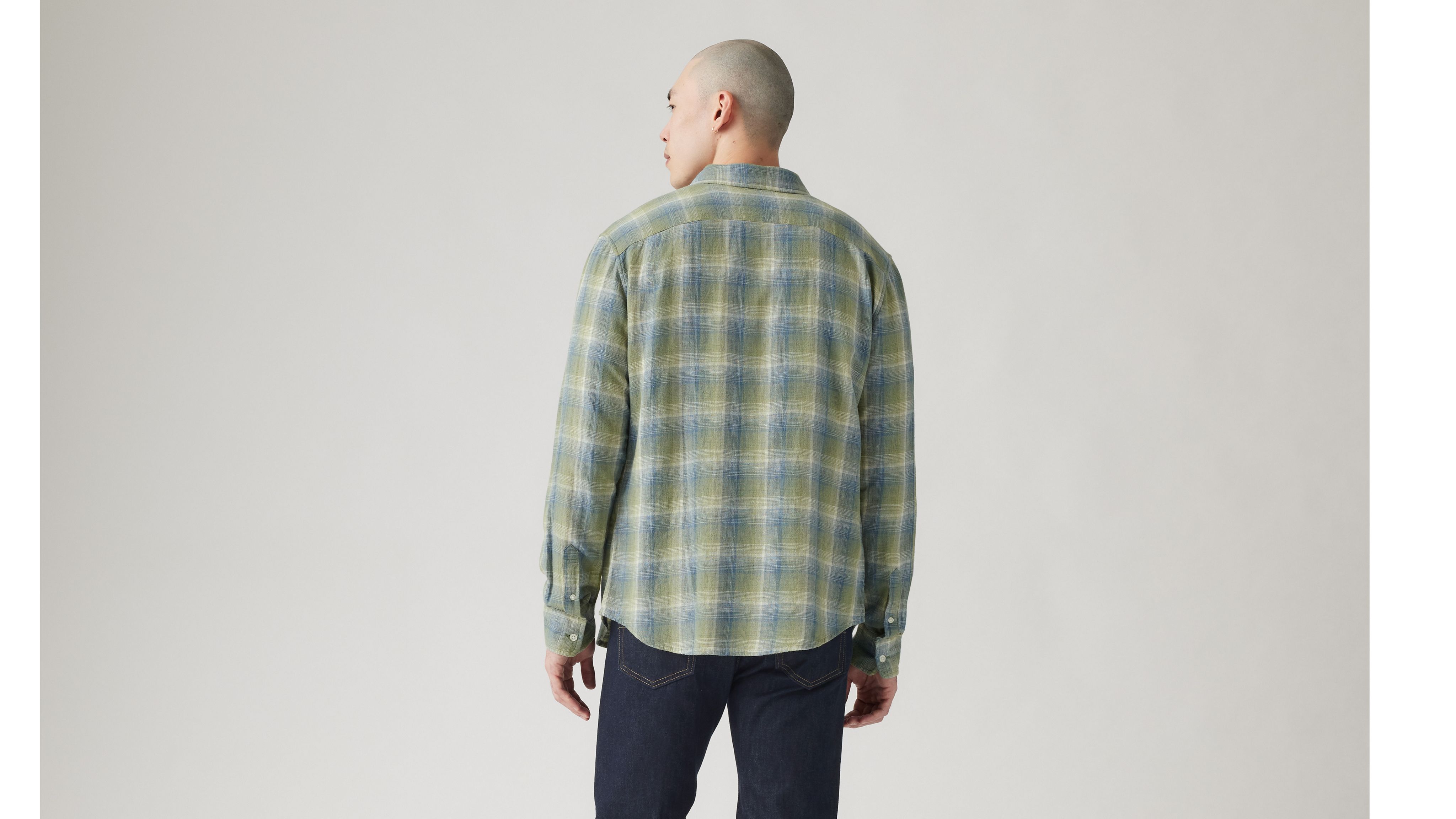 Sunset One Pocket Cotton Linen Standard Fit Shirt 3