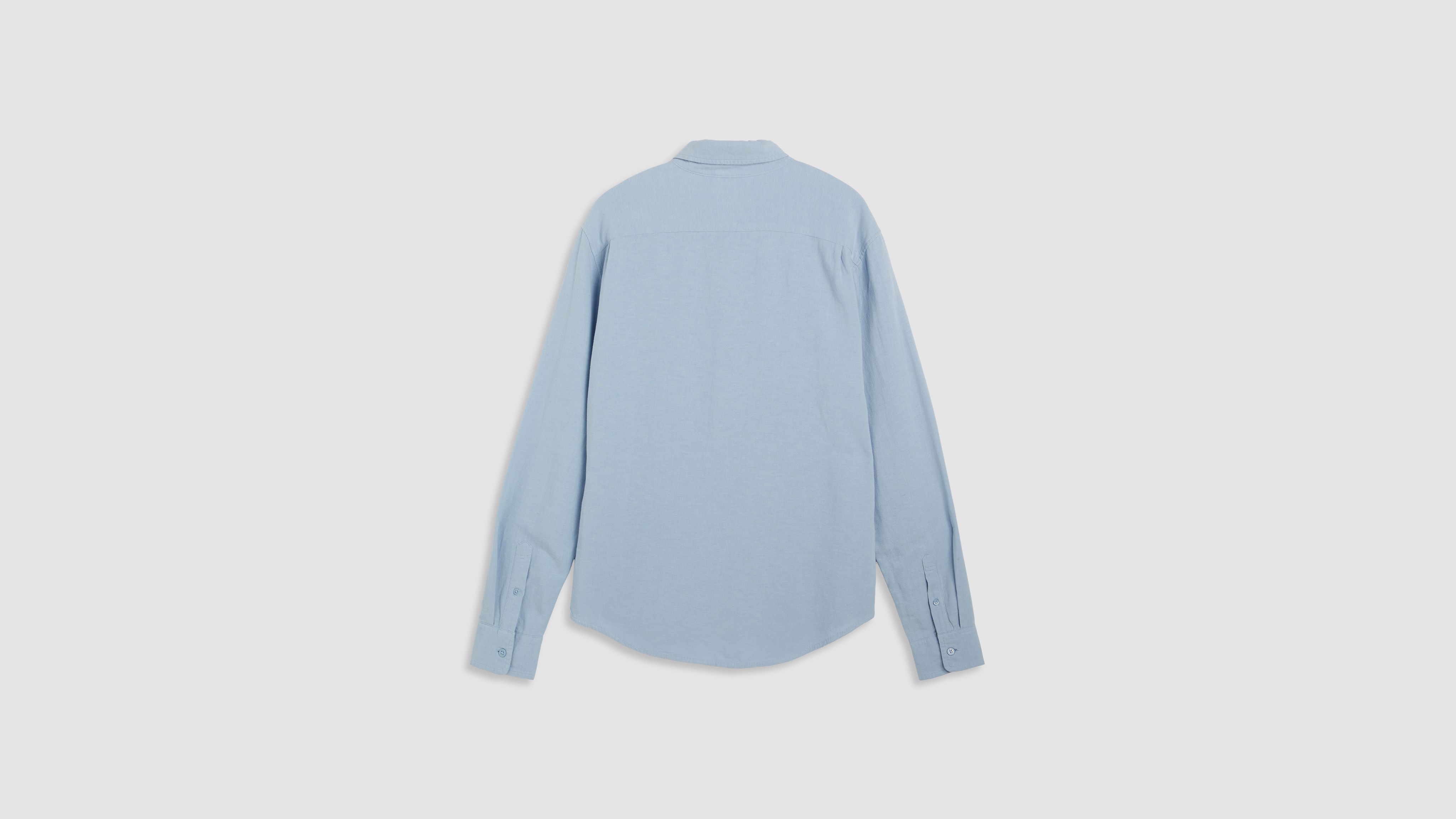 Sunset Pocket Standard Fit Cotton Linen Shirt 6