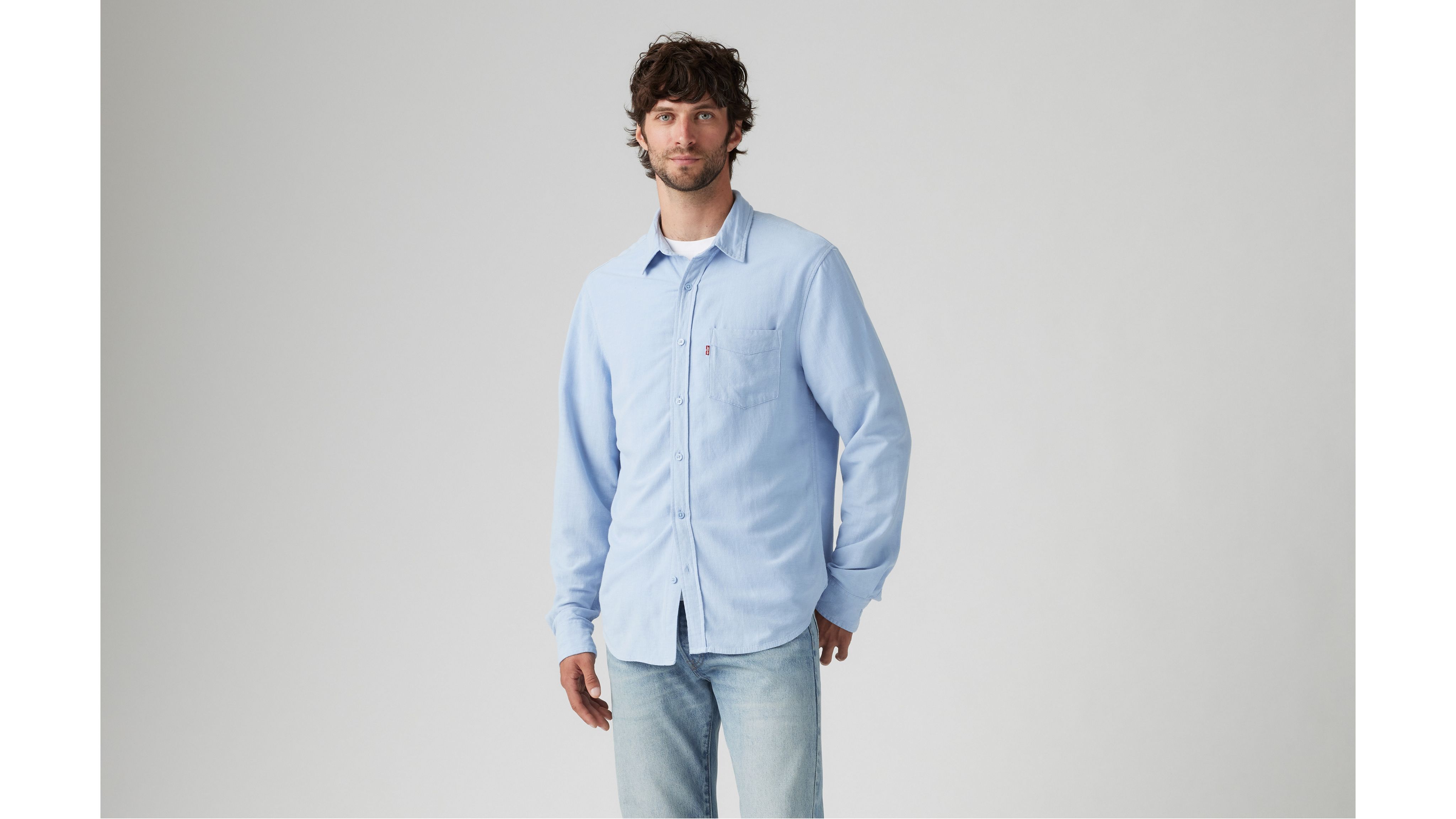 Sunset Pocket Standard Fit Cotton Linen Shirt 2