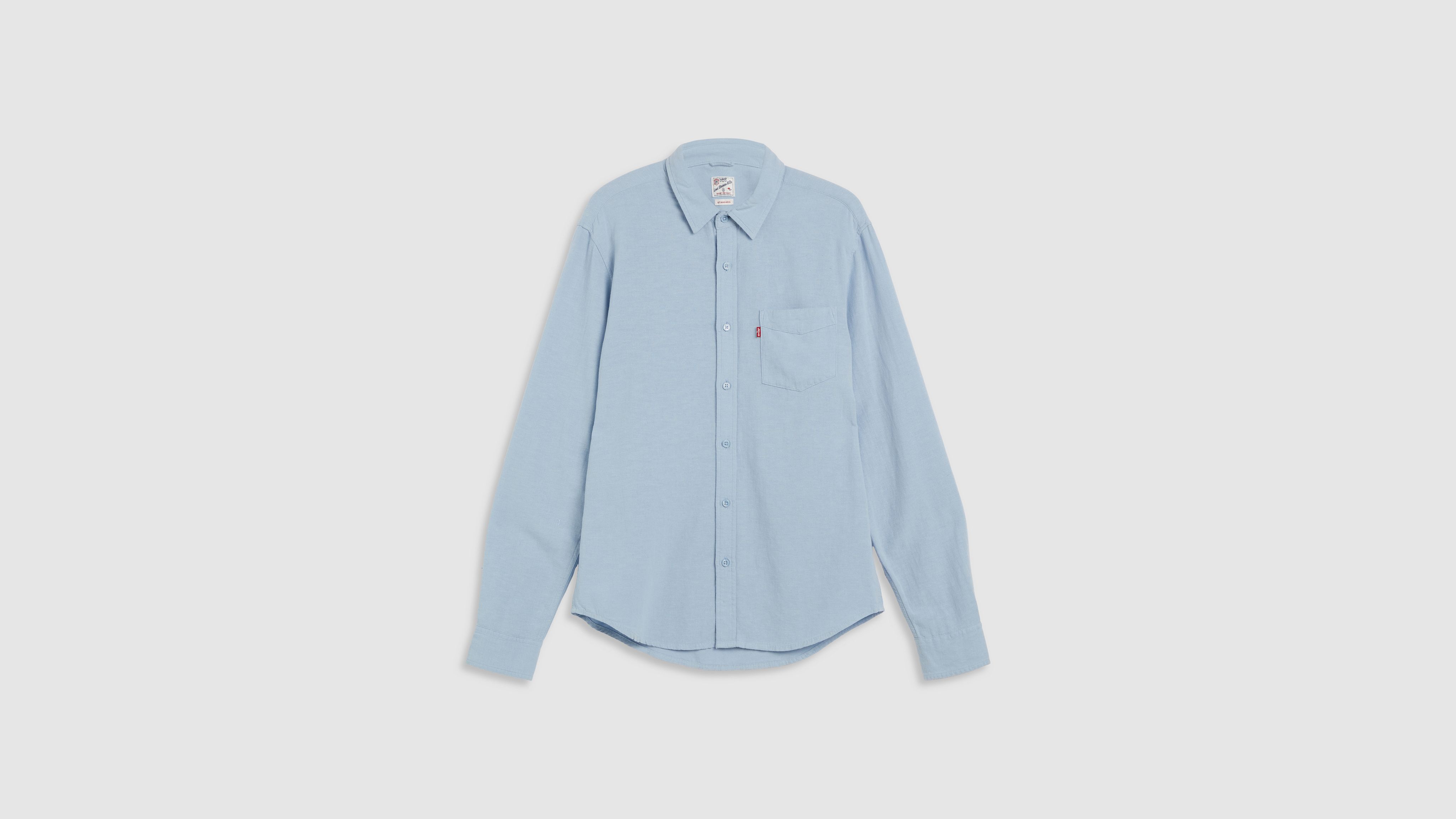 Sunset Pocket Standard Fit Cotton Linen Shirt 5