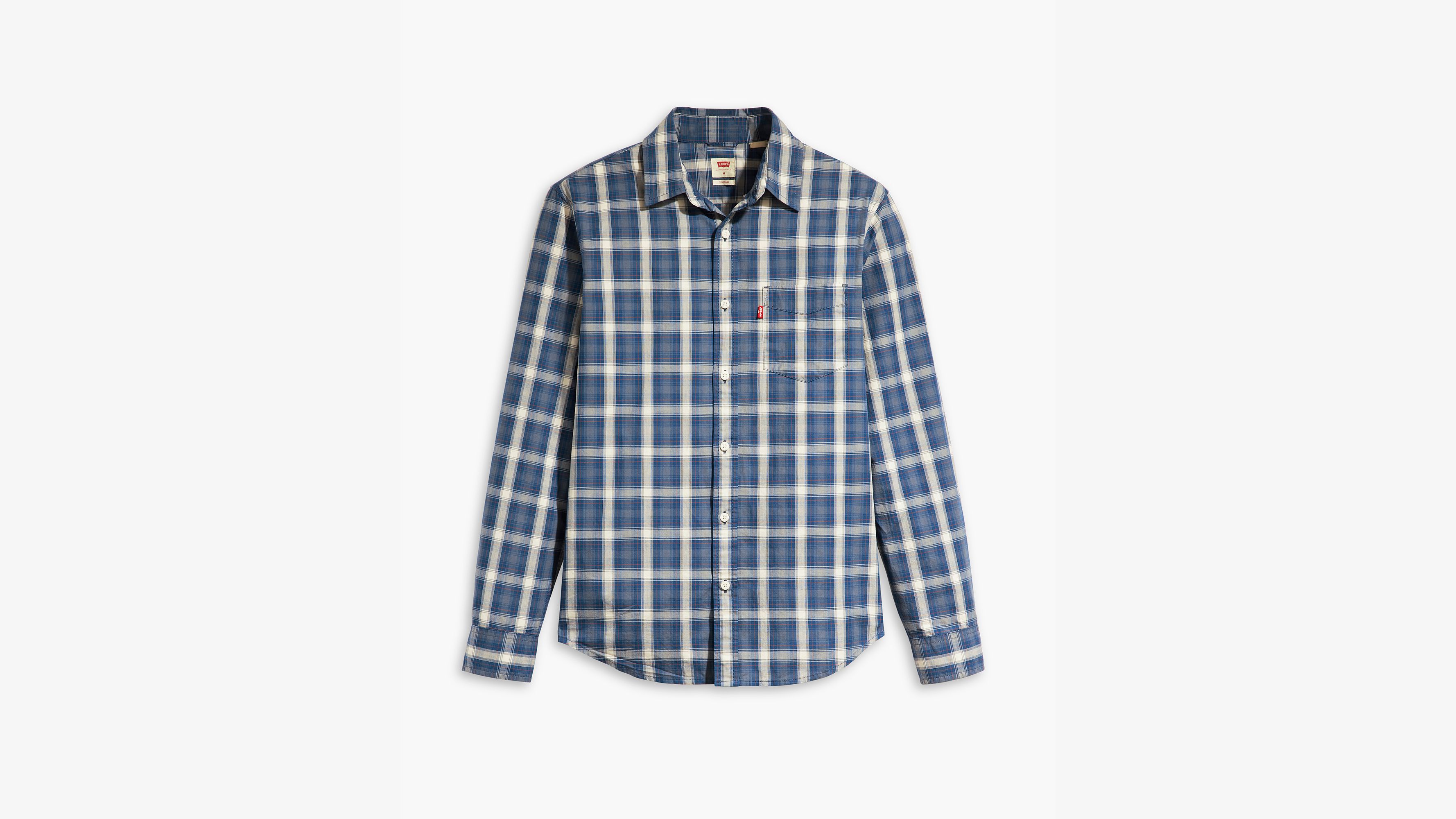 Klassisk skjorte med lomme og standard pasform 3