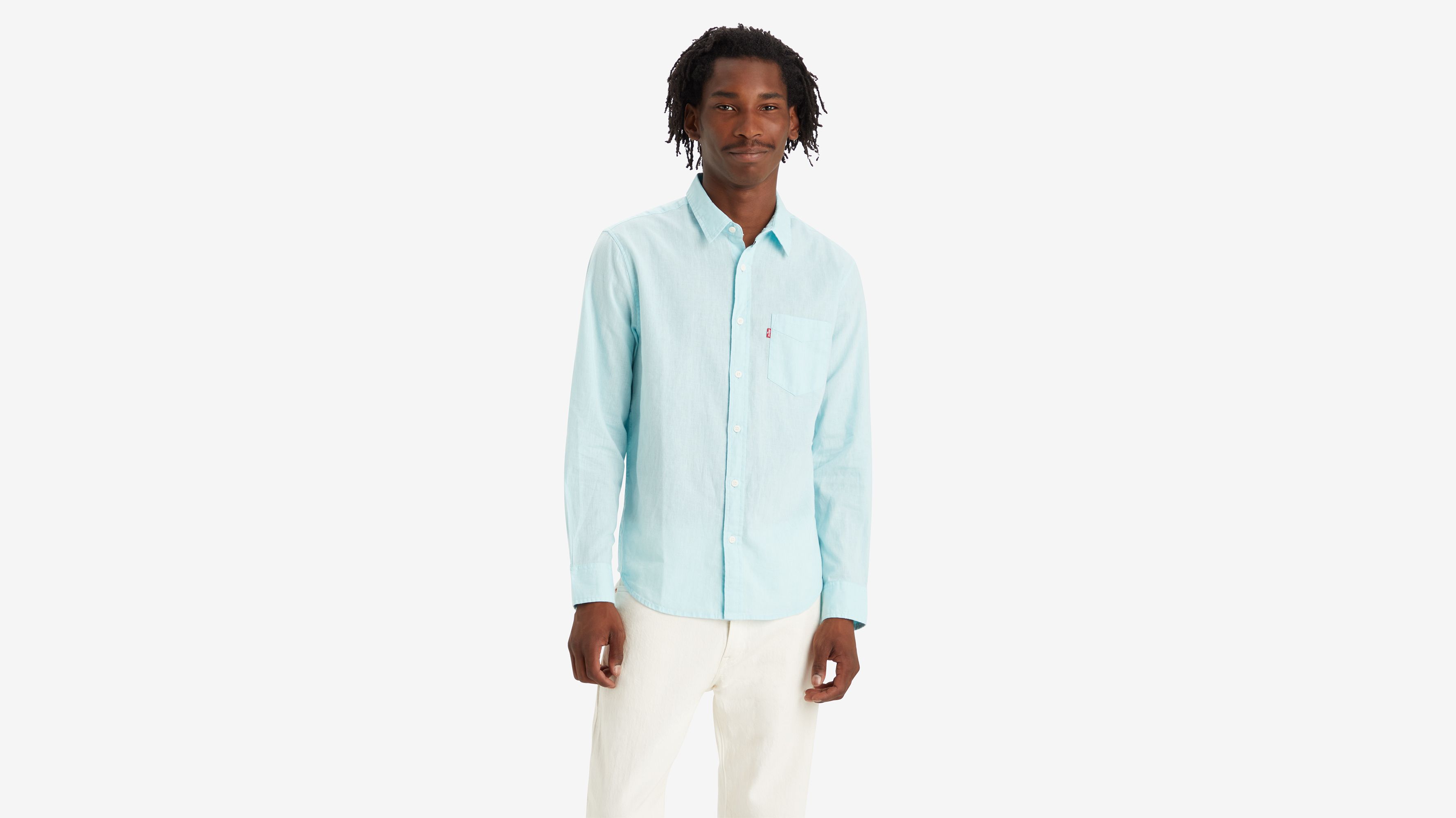 Classic Pocket Standard Fit Shirt - Blue | Levi