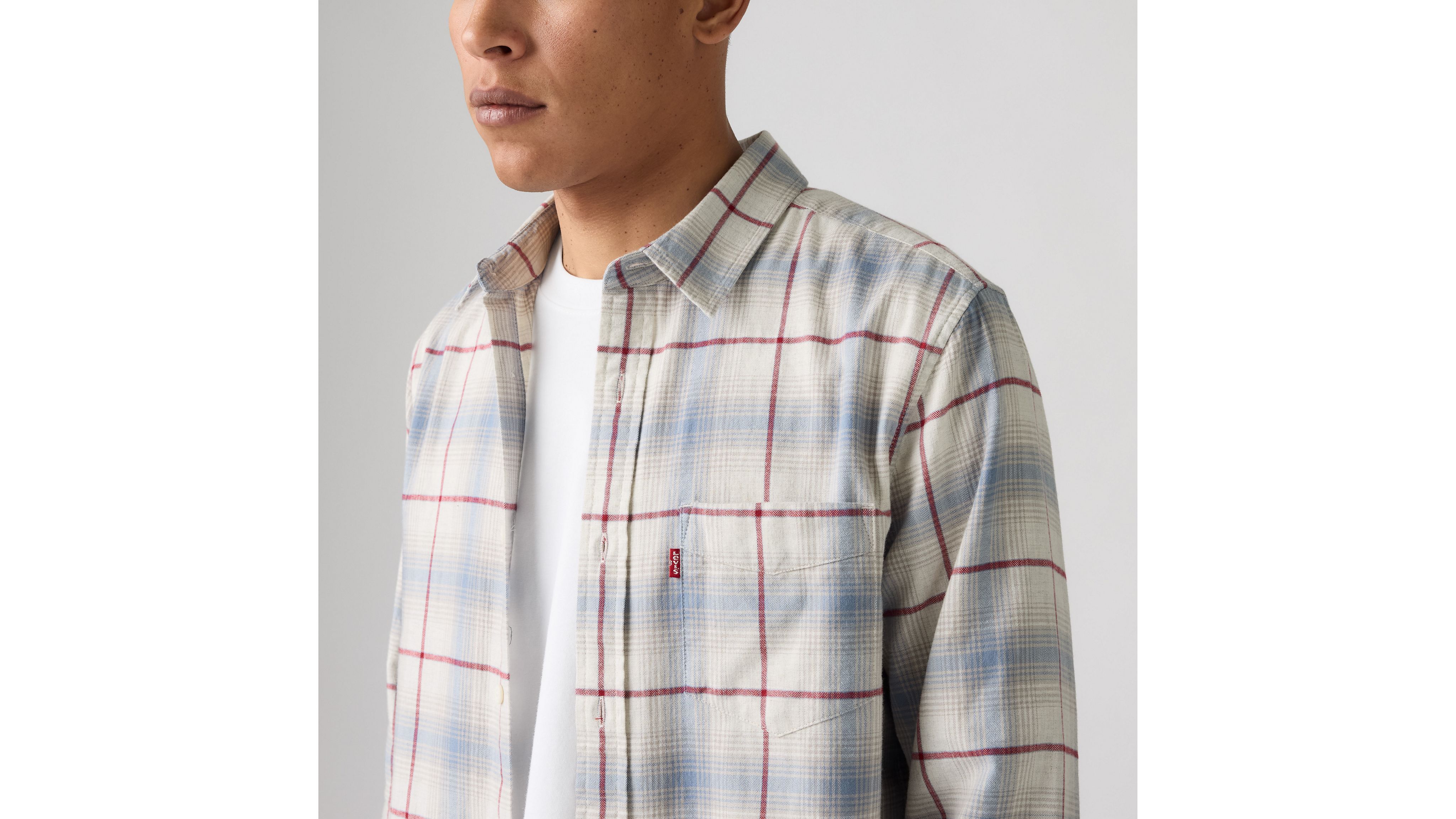 Classic One Pocket Standard Fit Flannel Shirt 4