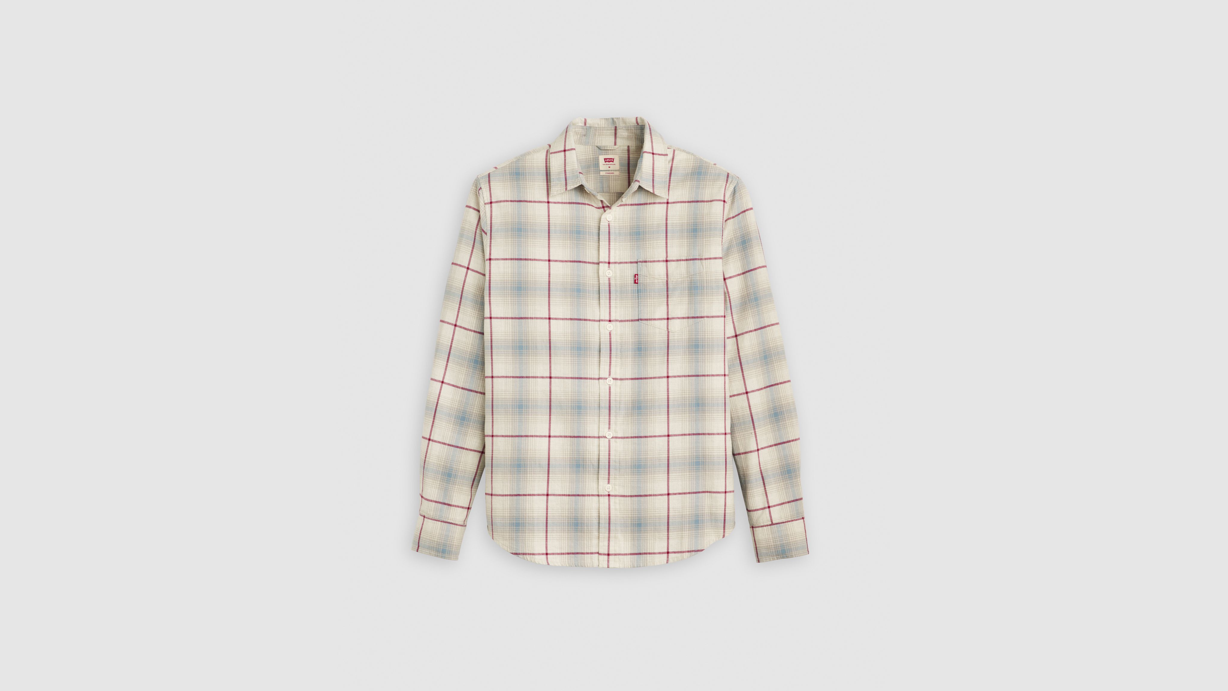 Classic One Pocket Standard Fit Flannel Shirt 5