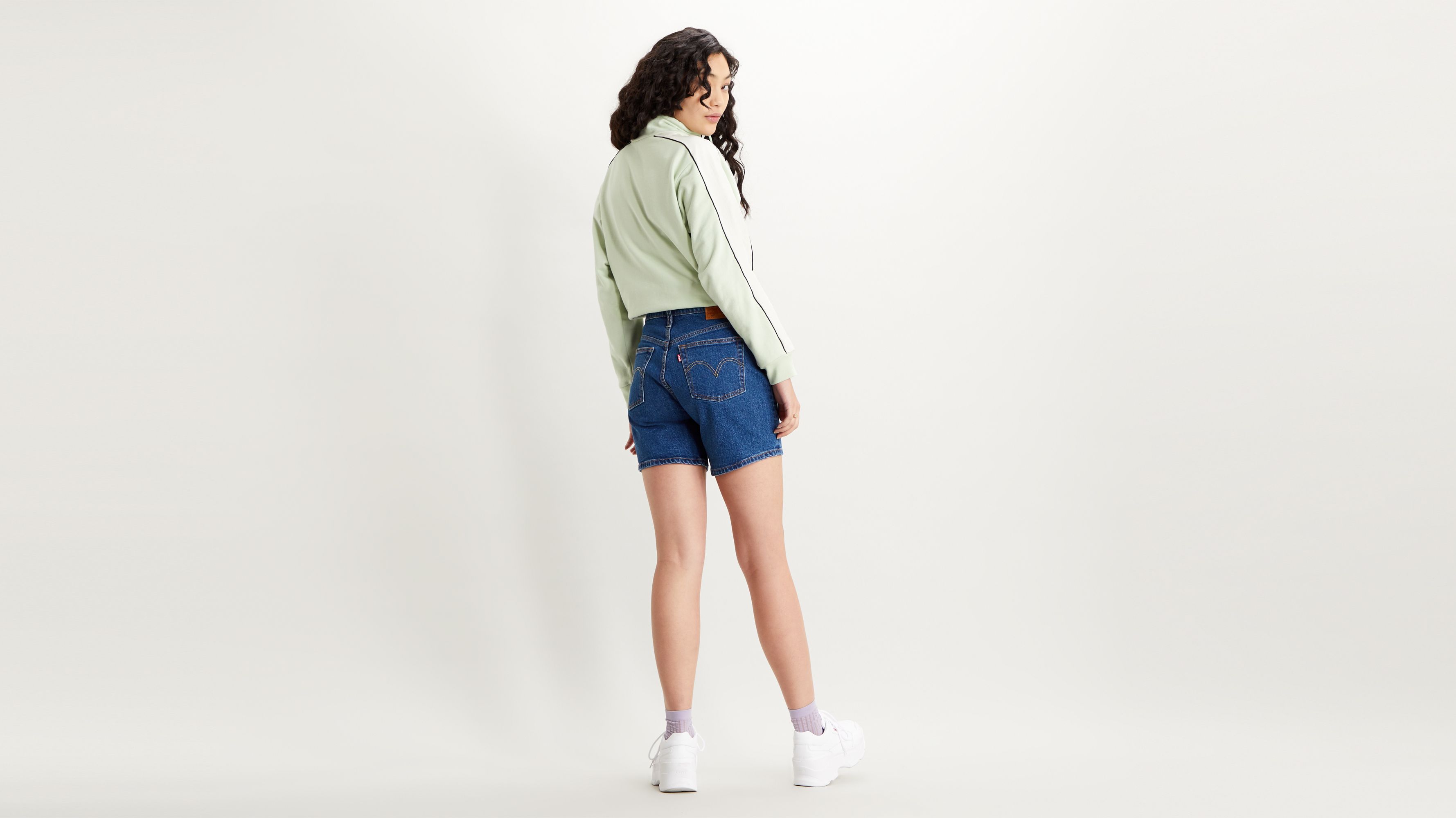 Calções de ganga 501®Mid Thigh, Bermudas e Shorts de mulher